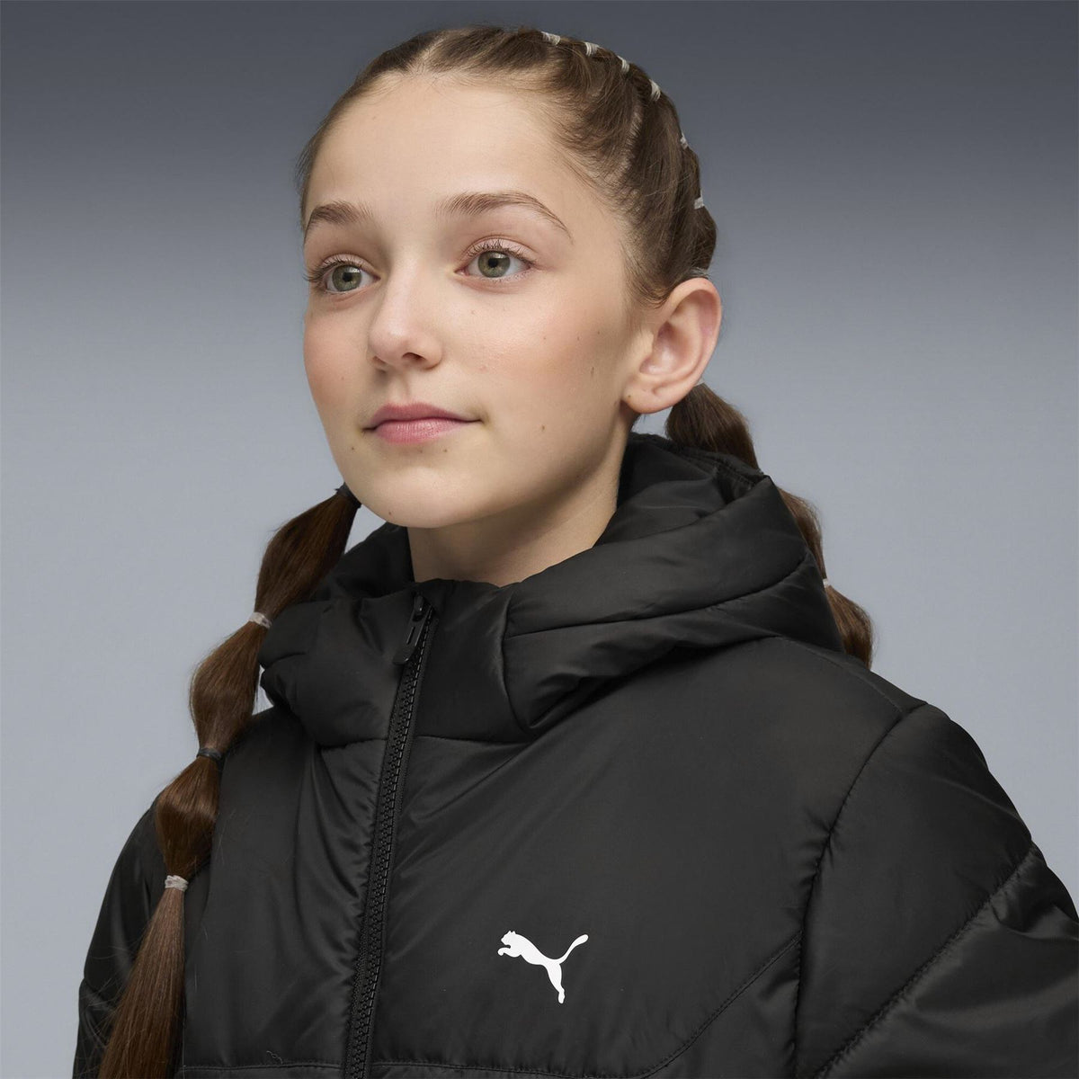 Puma PUMA Essentials Hooded Water Repellent Full Zip Padded Puffer Jacket