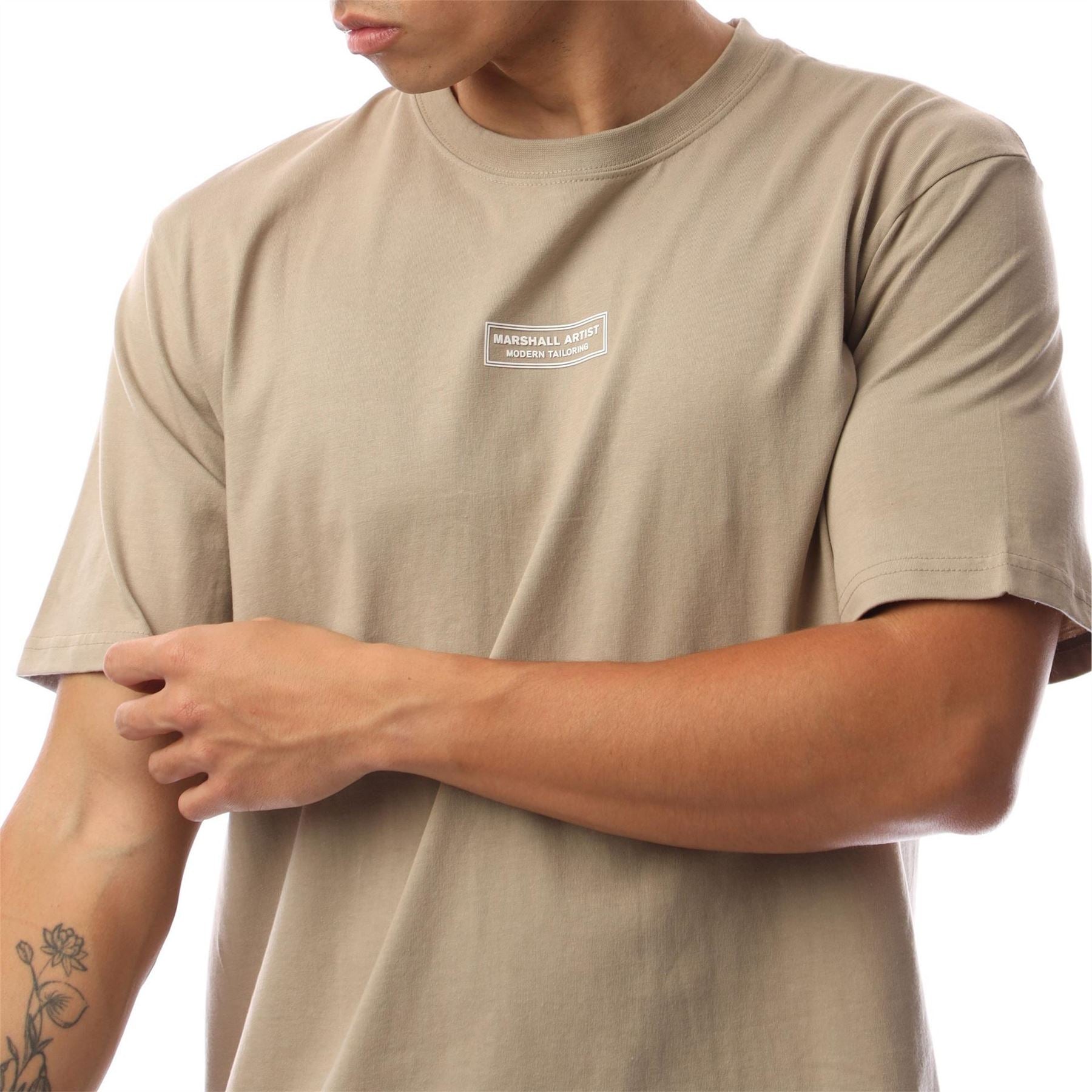 Marshall Artist Logo Print Crew Neck Short Sleeve T-Shirt