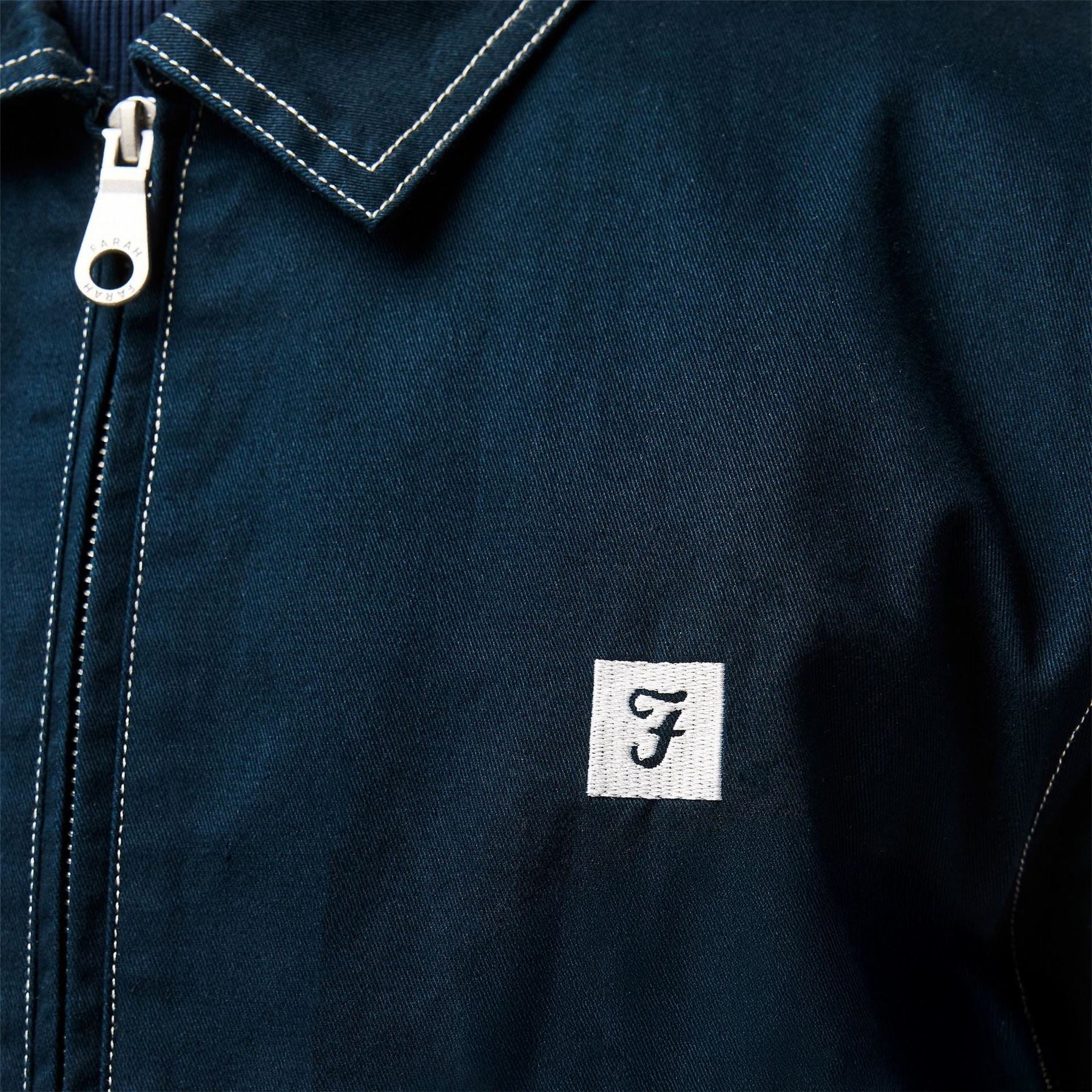 Farah Collared Neck Regular Fit Coach Jacket