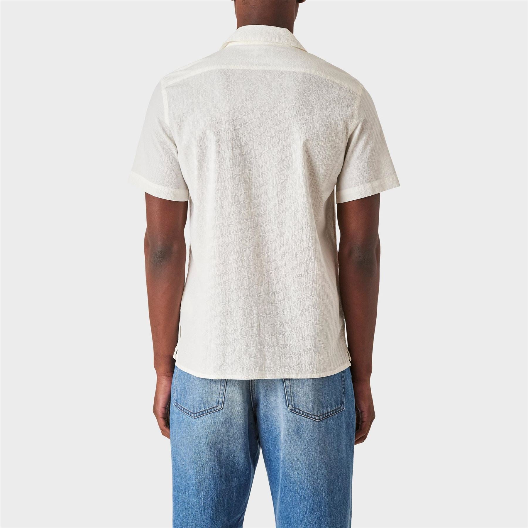 PS Paul Smith Seersucker Short Sleeve Plain Shirt