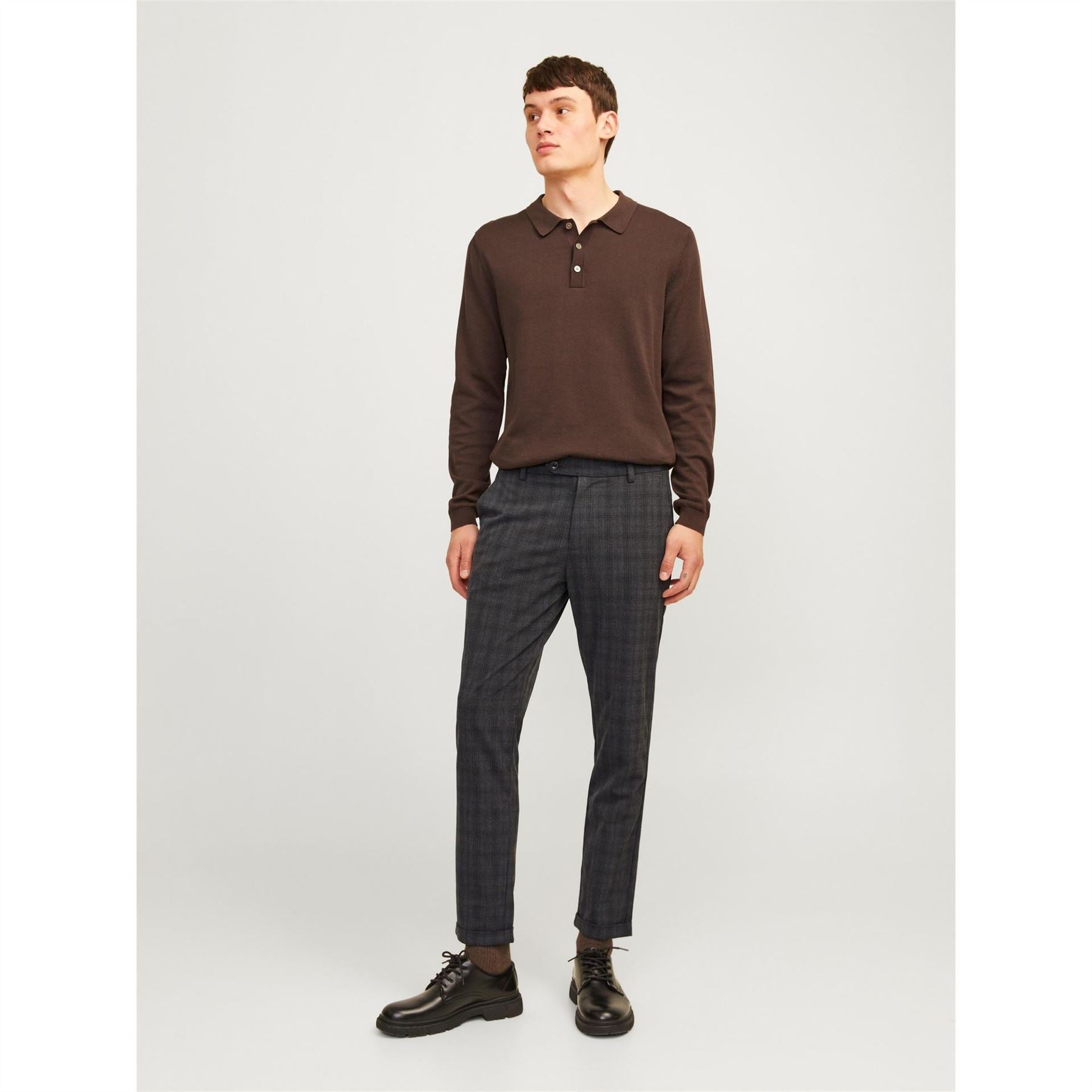 Jack and Jones Marco Plaid Slim Chinos