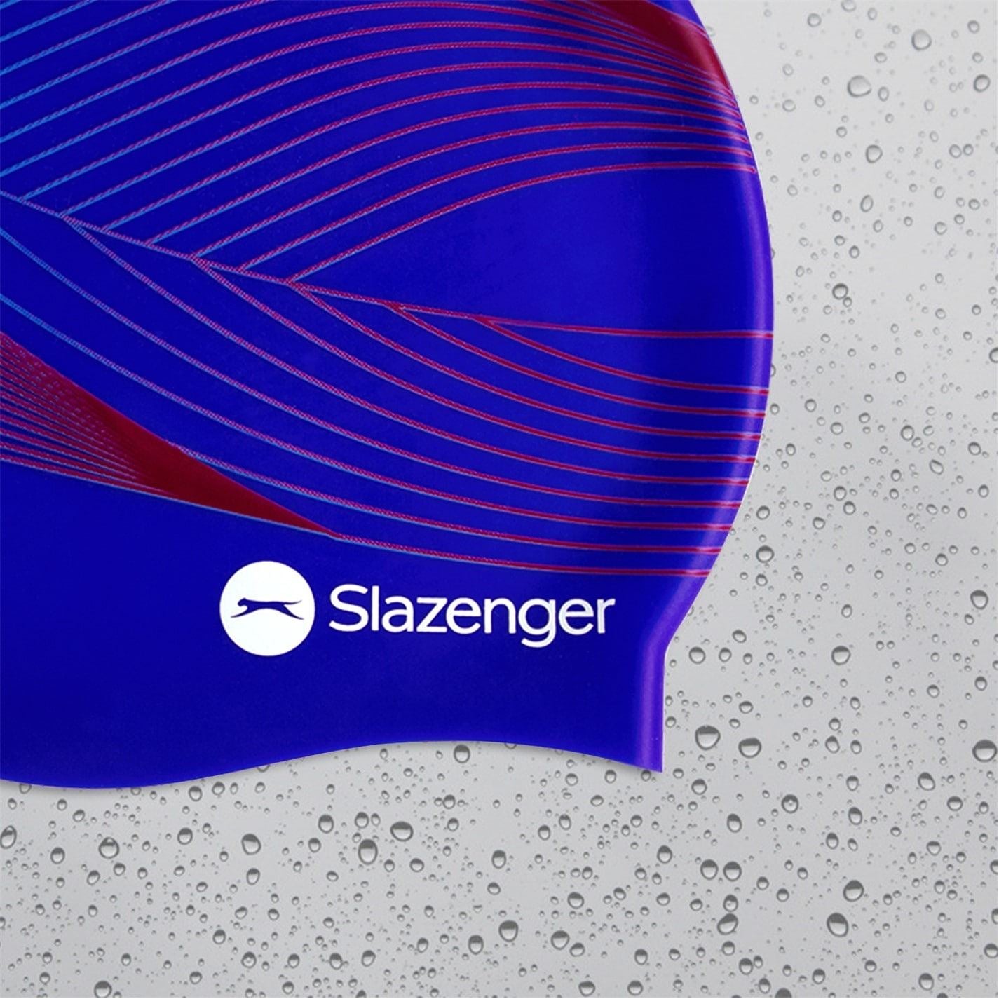 Slazenger Print Silicone Swimming Cap Adults