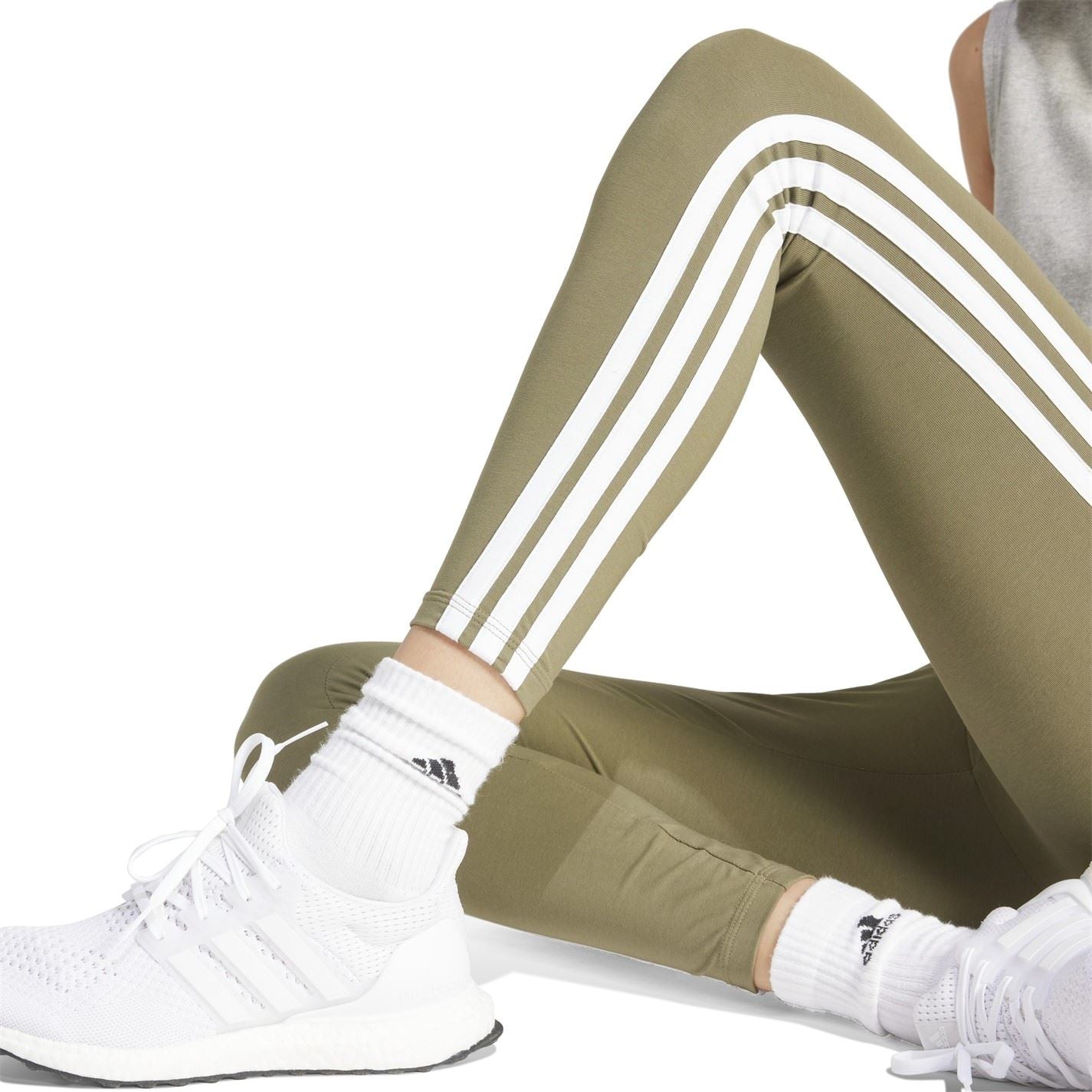 adidas Womens Essentials 3 Stripe Leggings