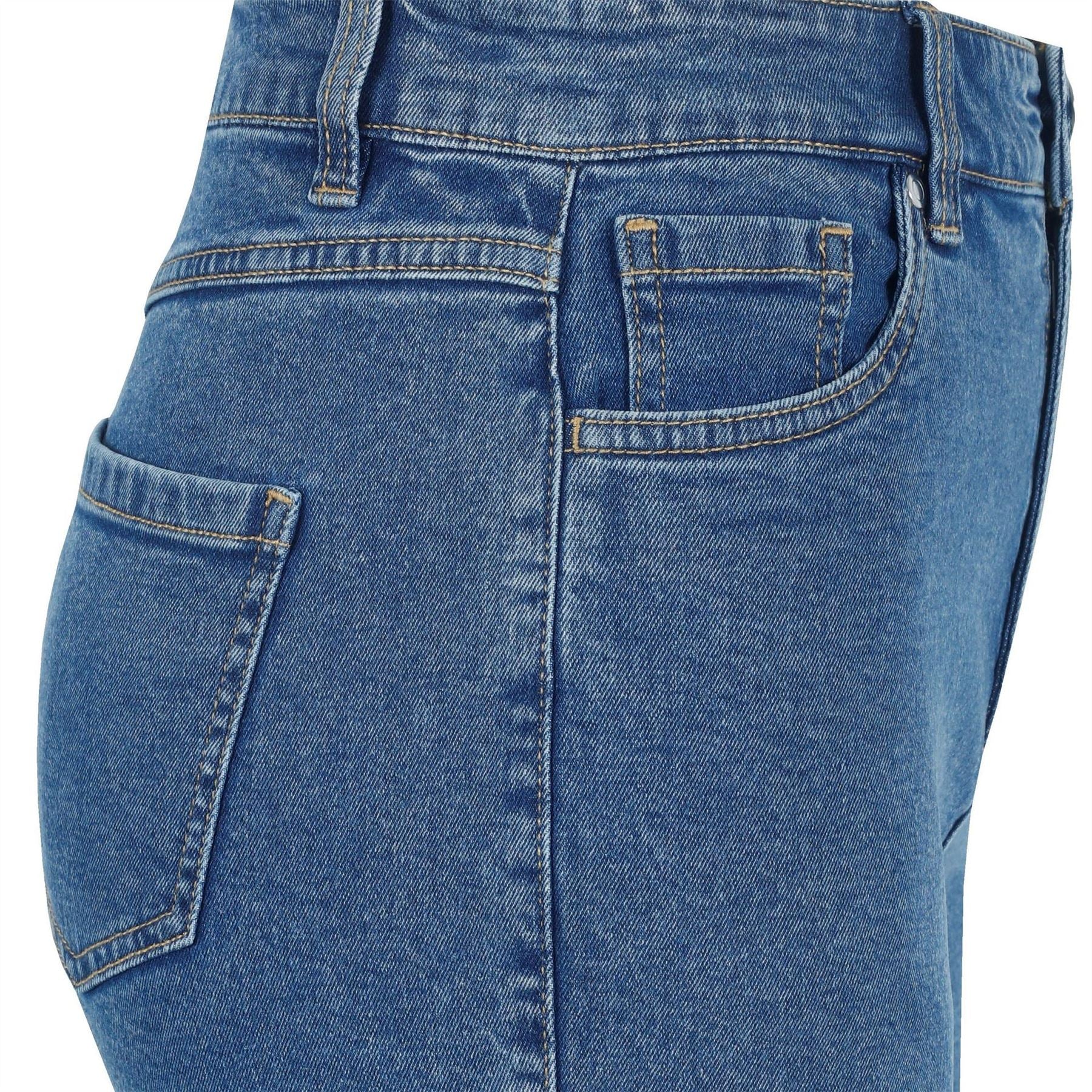 Be You Denim Shorts with Banded Hem