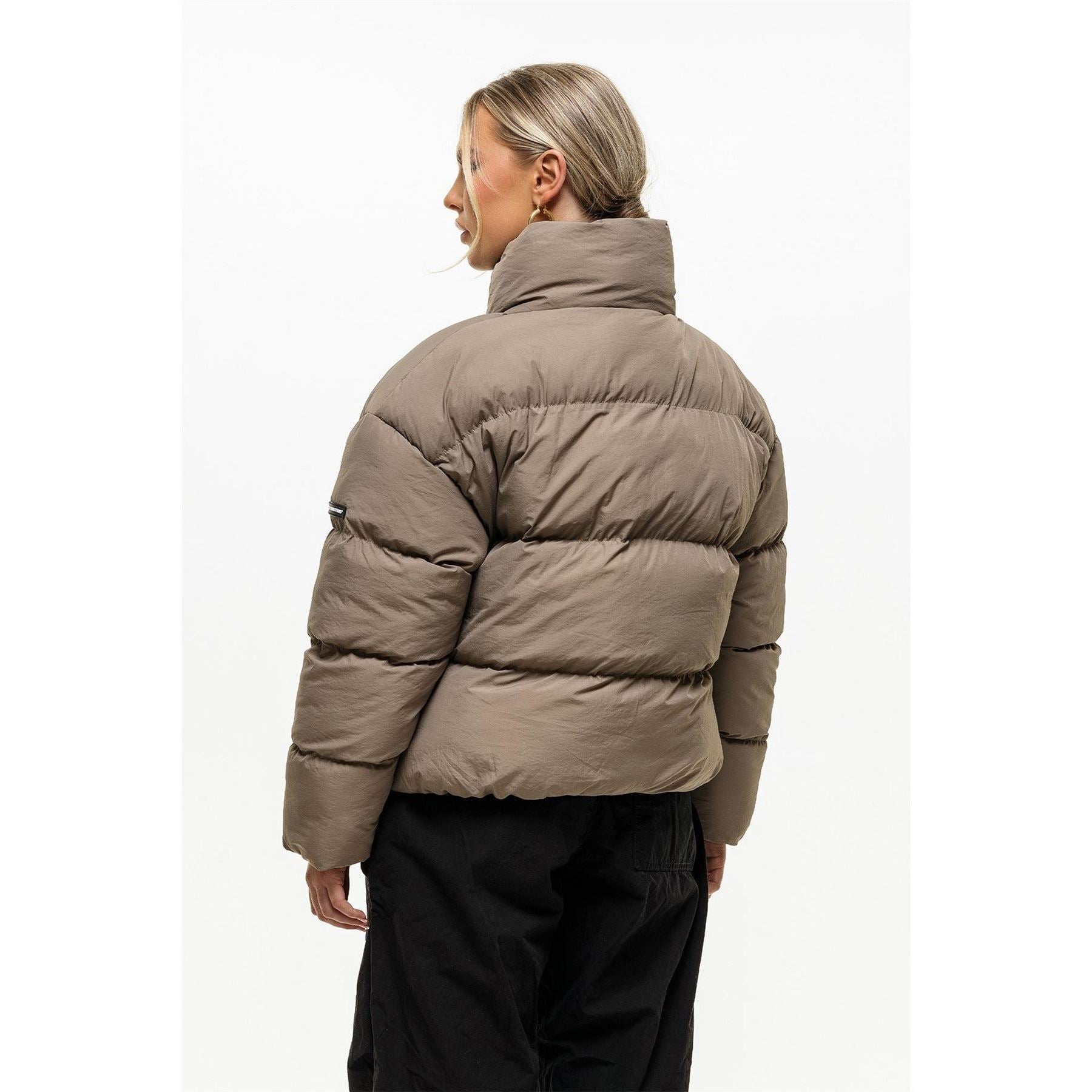 Good For Nothing Womens Technical Funnel Neck Puffer Jacket