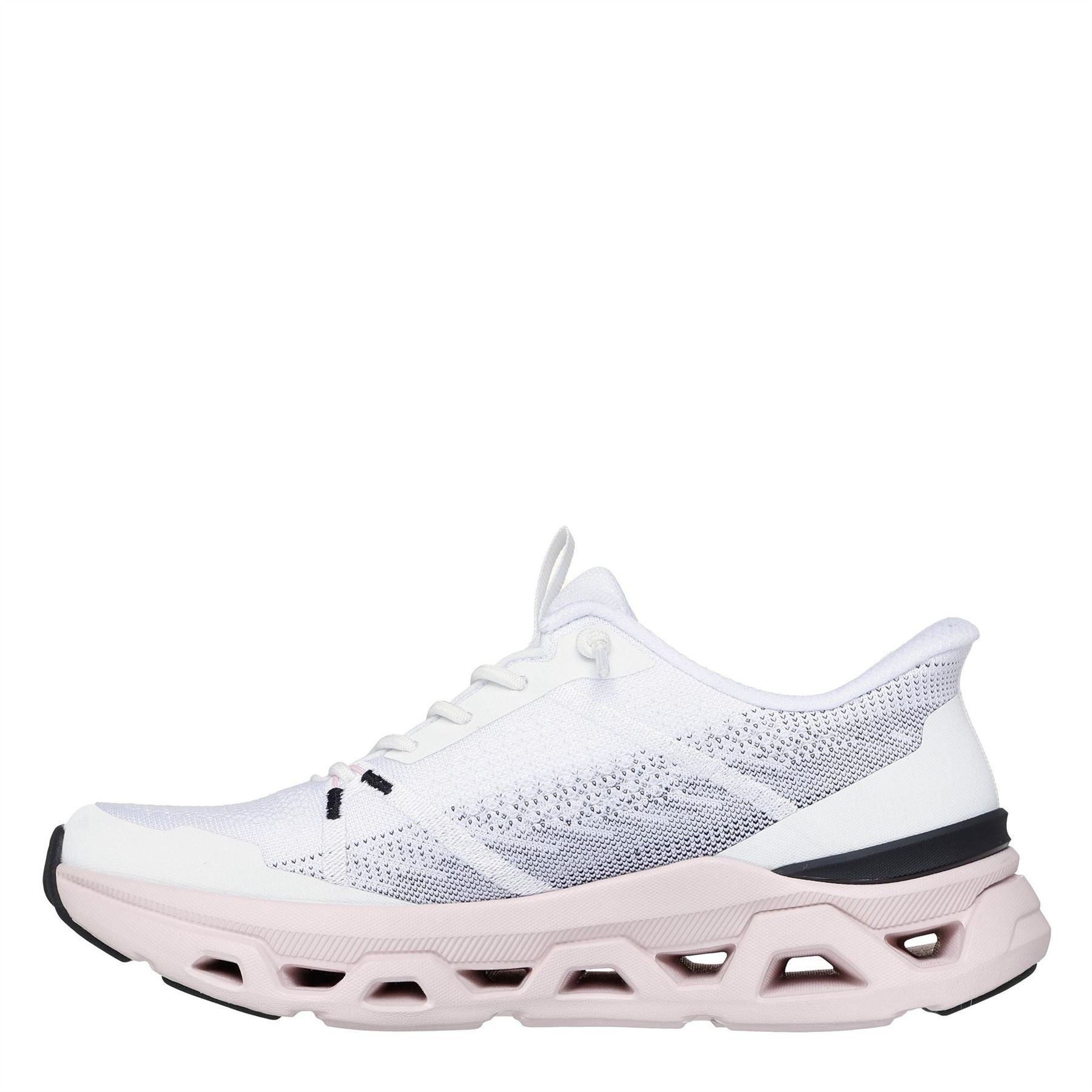 Skechers Womens Mesh Knotted Bungee Slip On Trainers