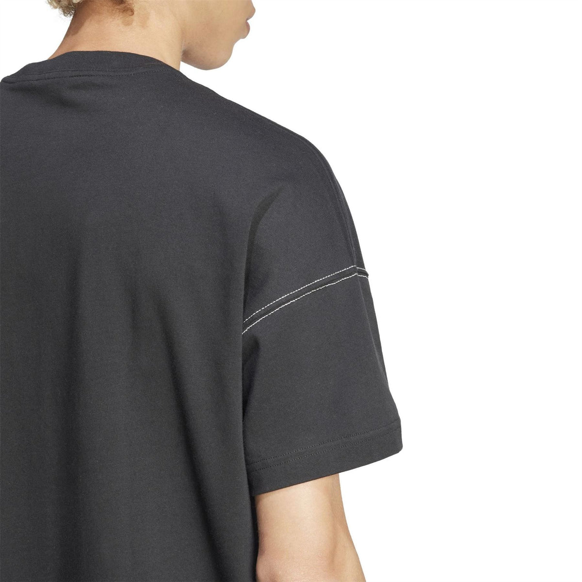 adidas Printed Logo Text Graphic Crew Neck Short Sleeve T-Shirt