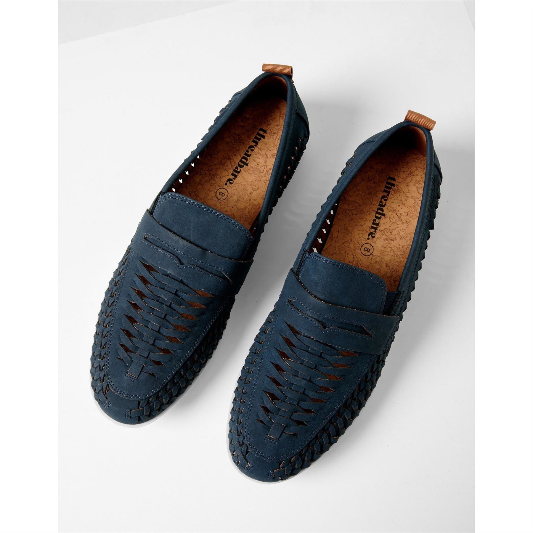 Threadbare Aaron Woven Embellished Penny Loafers