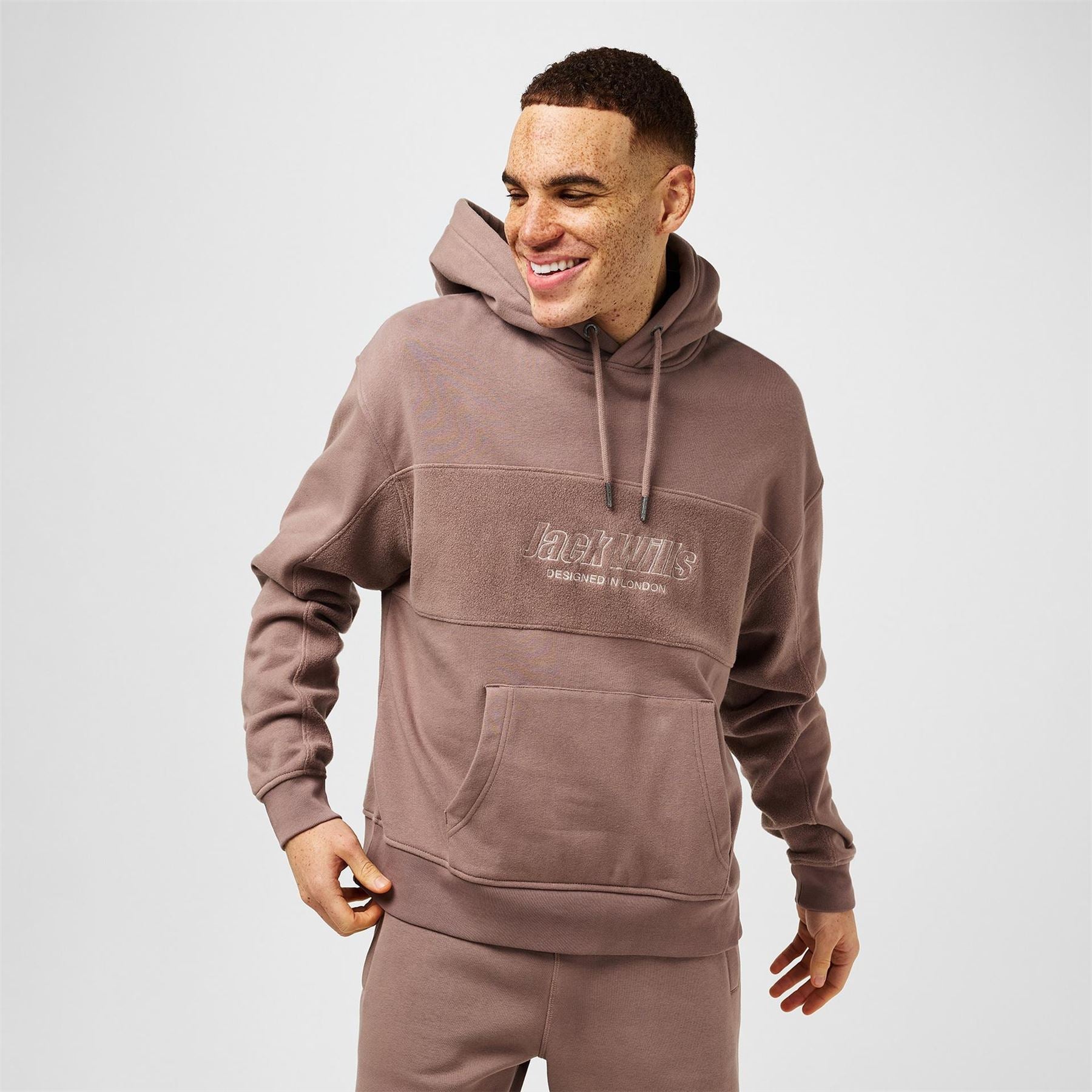 Jack Wills Reverse Panel Lettering Drop Shoulder Sweatshirt