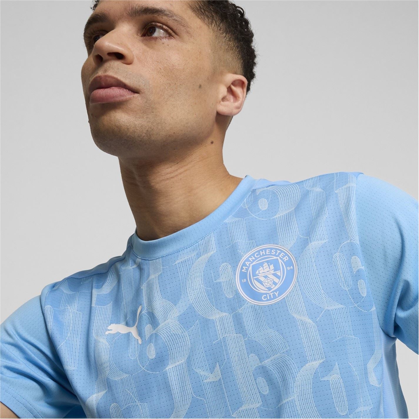 Puma Manchester City Prematch Shirt 2024 2025 Adults
