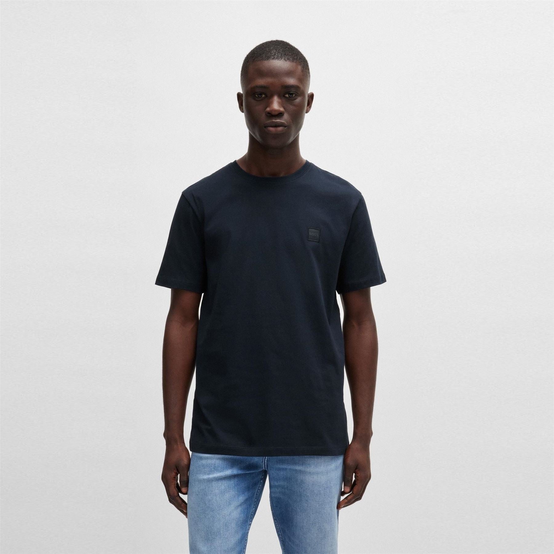 Boss BOSS ORANGE Tales T Shirt with Logo Patch Premium Cotton