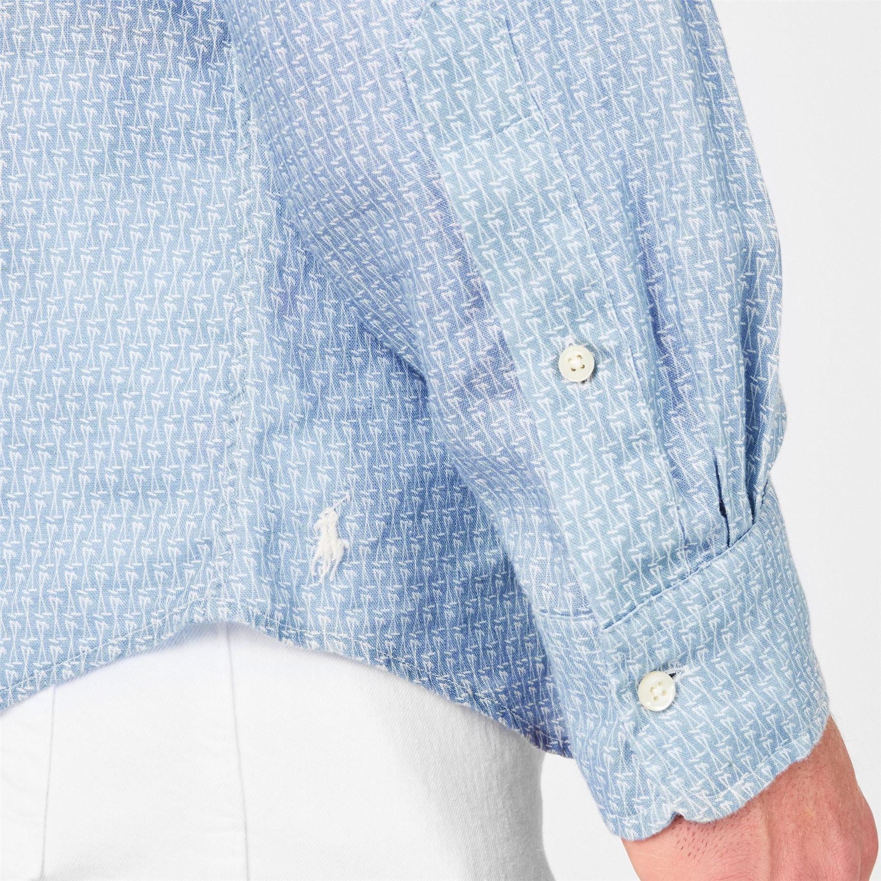 Polo Ralph Lauren Regular Fit Cuff Sleeve Point Collar Shirt