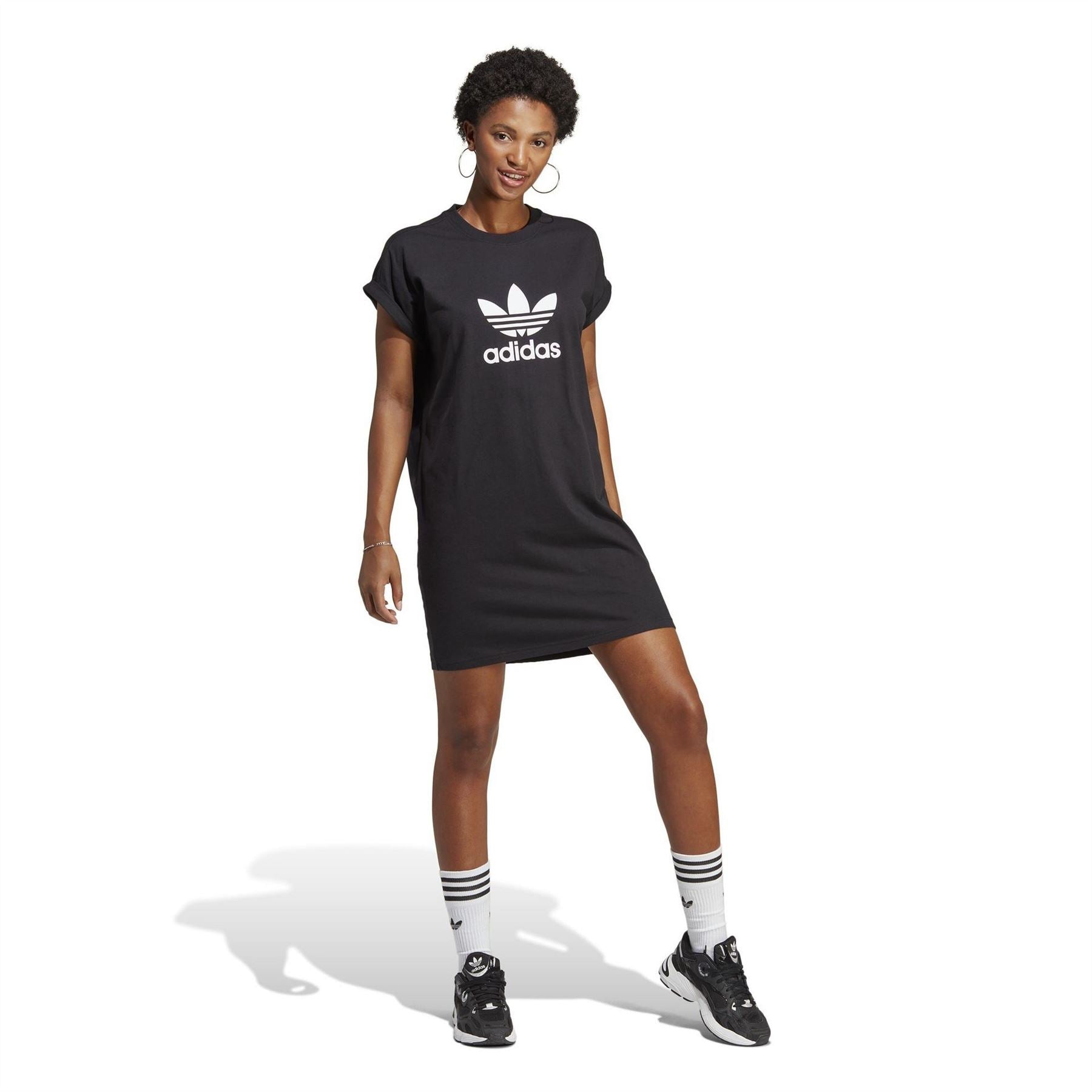 adidas Originals New TRF Crew Neck Knee Length Dress