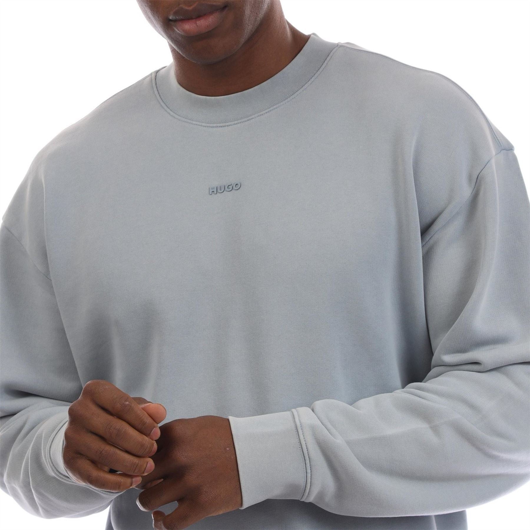 Hugo Crew Neck Drop Shoulder Long Sleeve Sweatshirt