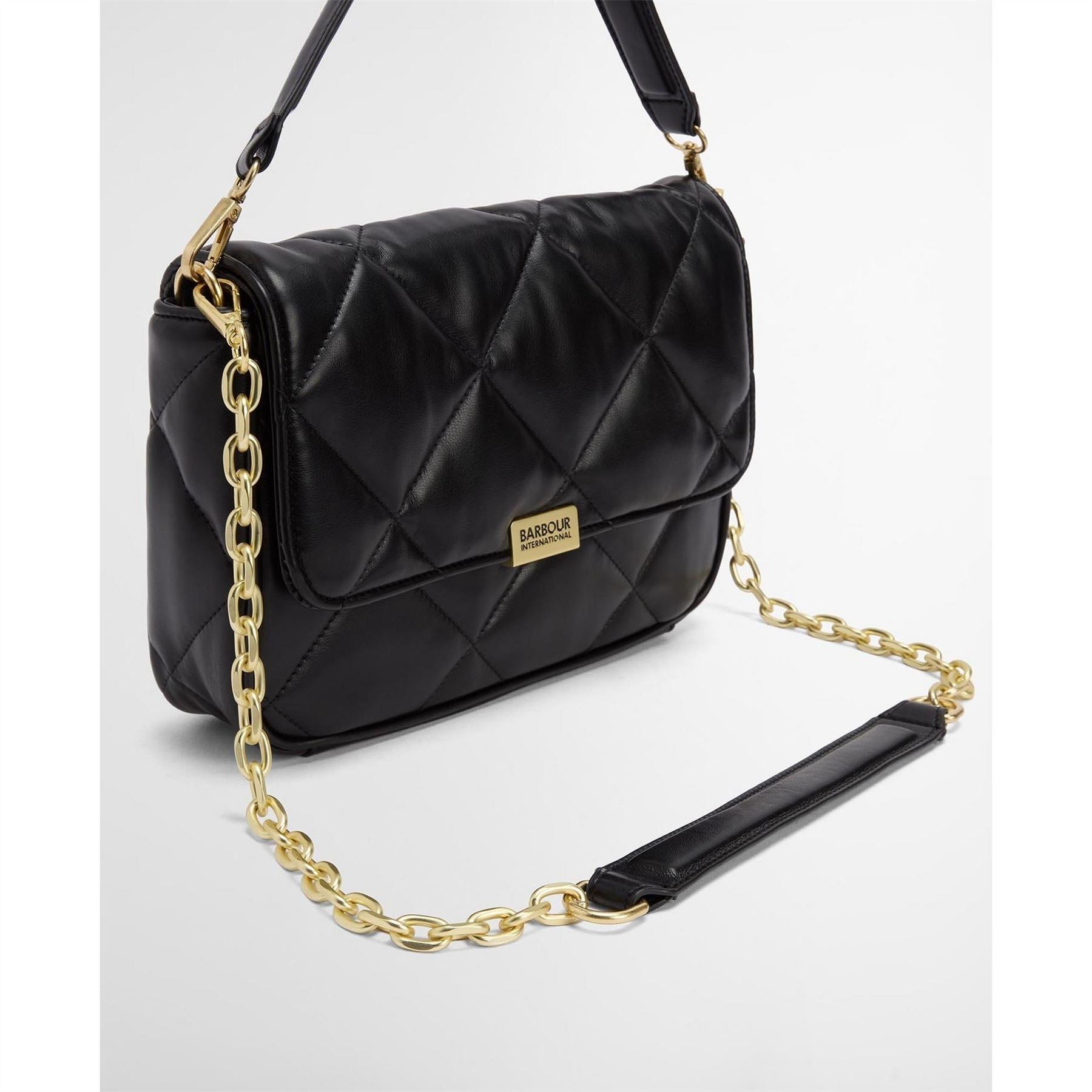 Barbour International Quilted Shoulder Bag