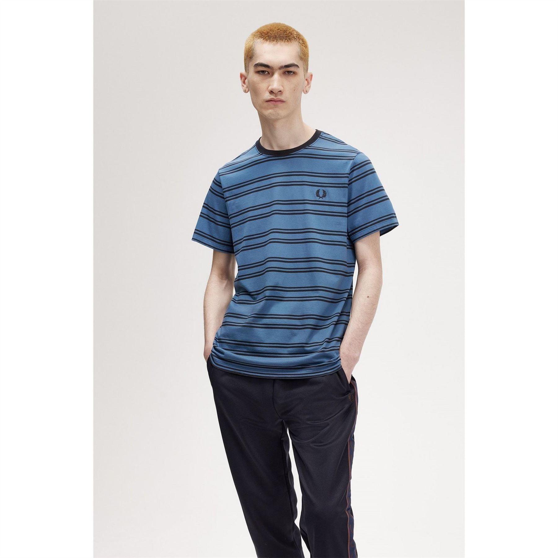 Fred Perry Fine Stripe Regular Fit T-Shirt