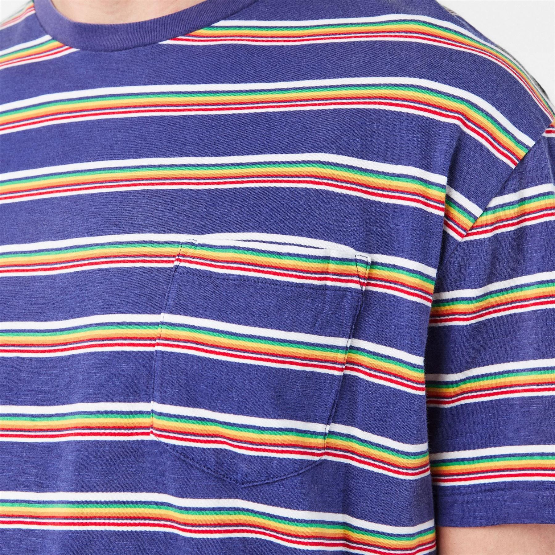 Polo Ralph Lauren Regular Fit Multi Stripe Crew Neck T-Shirt