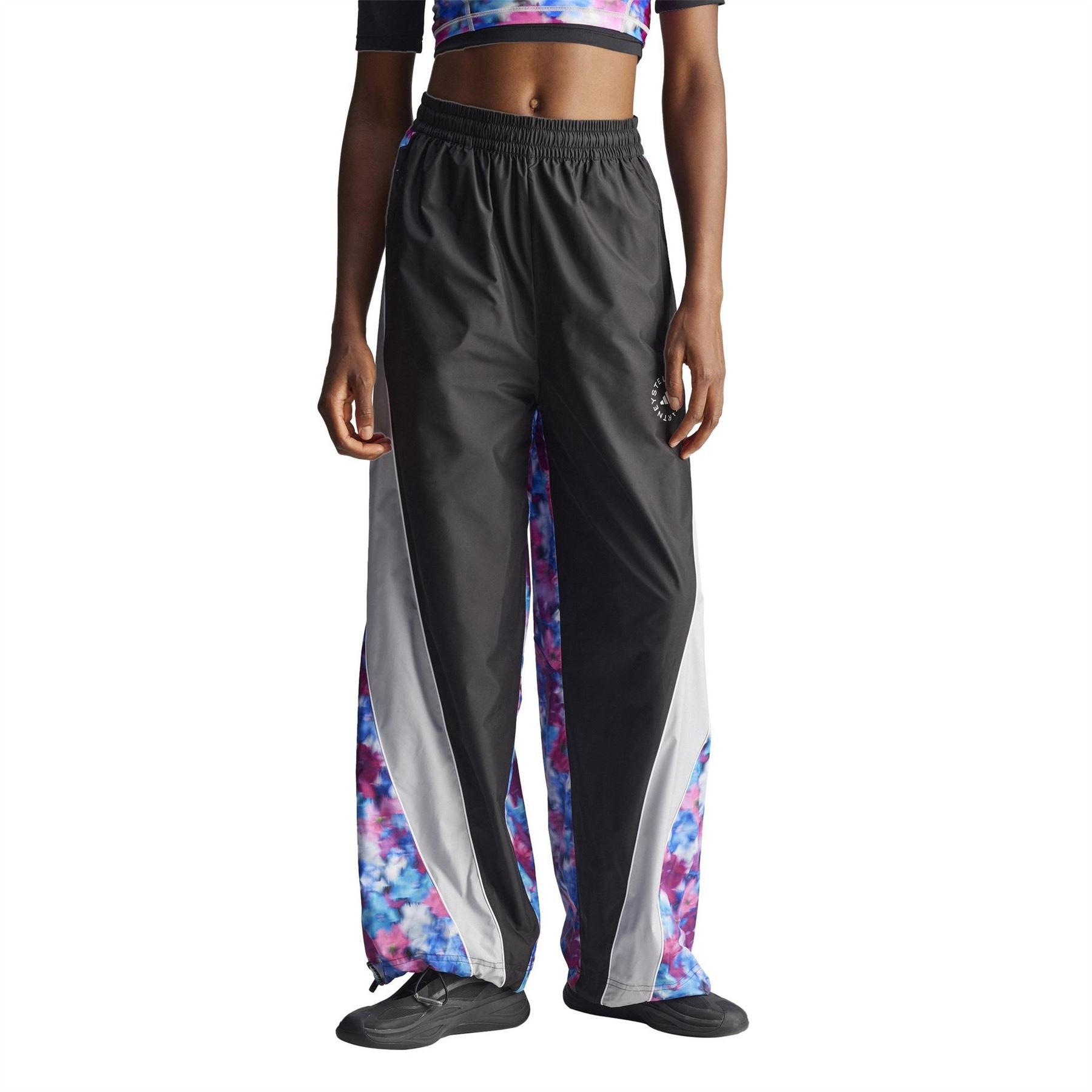 adidas Color Block Patterned Wide Leg Track Pants