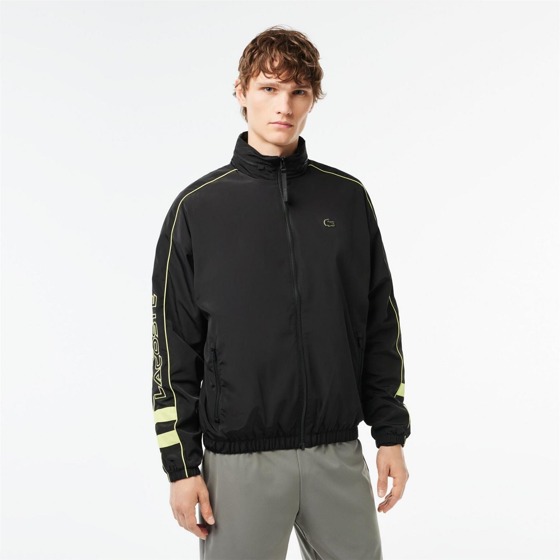Lacoste Hooded Regular Fit Long Sleeve Athletic Top
