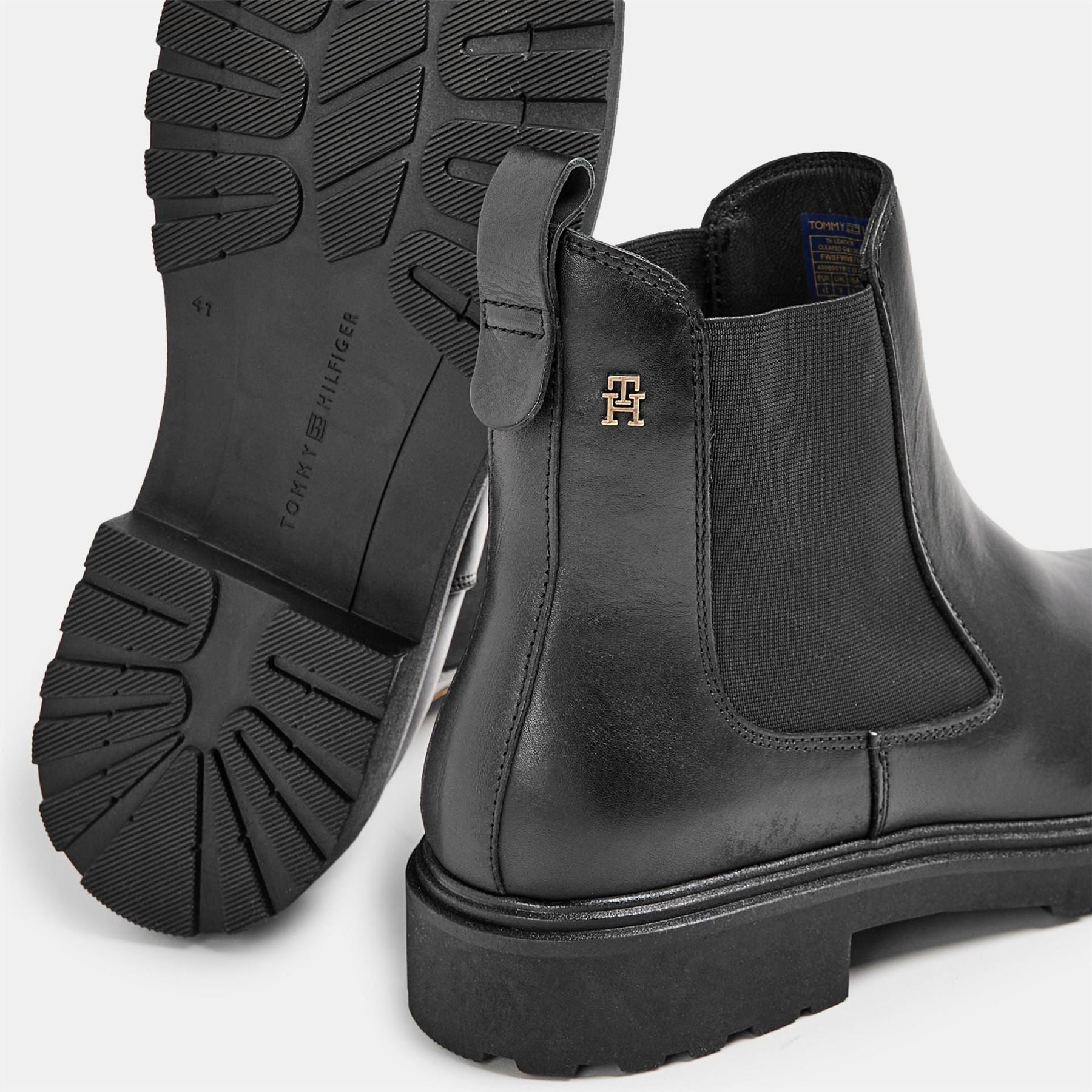 Tommy Hilfiger Pull On Elastic Side Panel Chelsea Boots