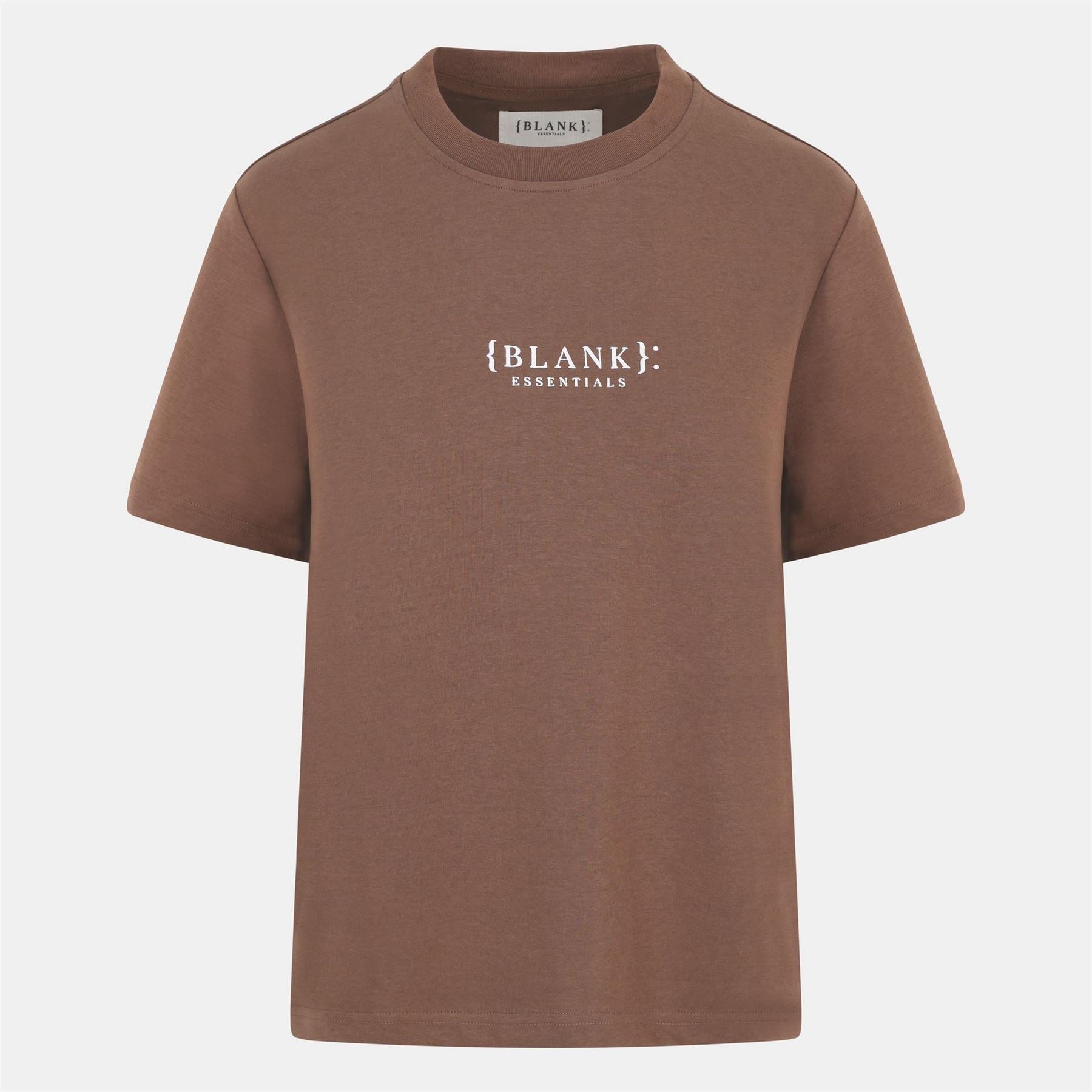 Blank Essentials Embroidered Text Graphic Crew Neck Short Sleeve Boyfriend T-Shirt