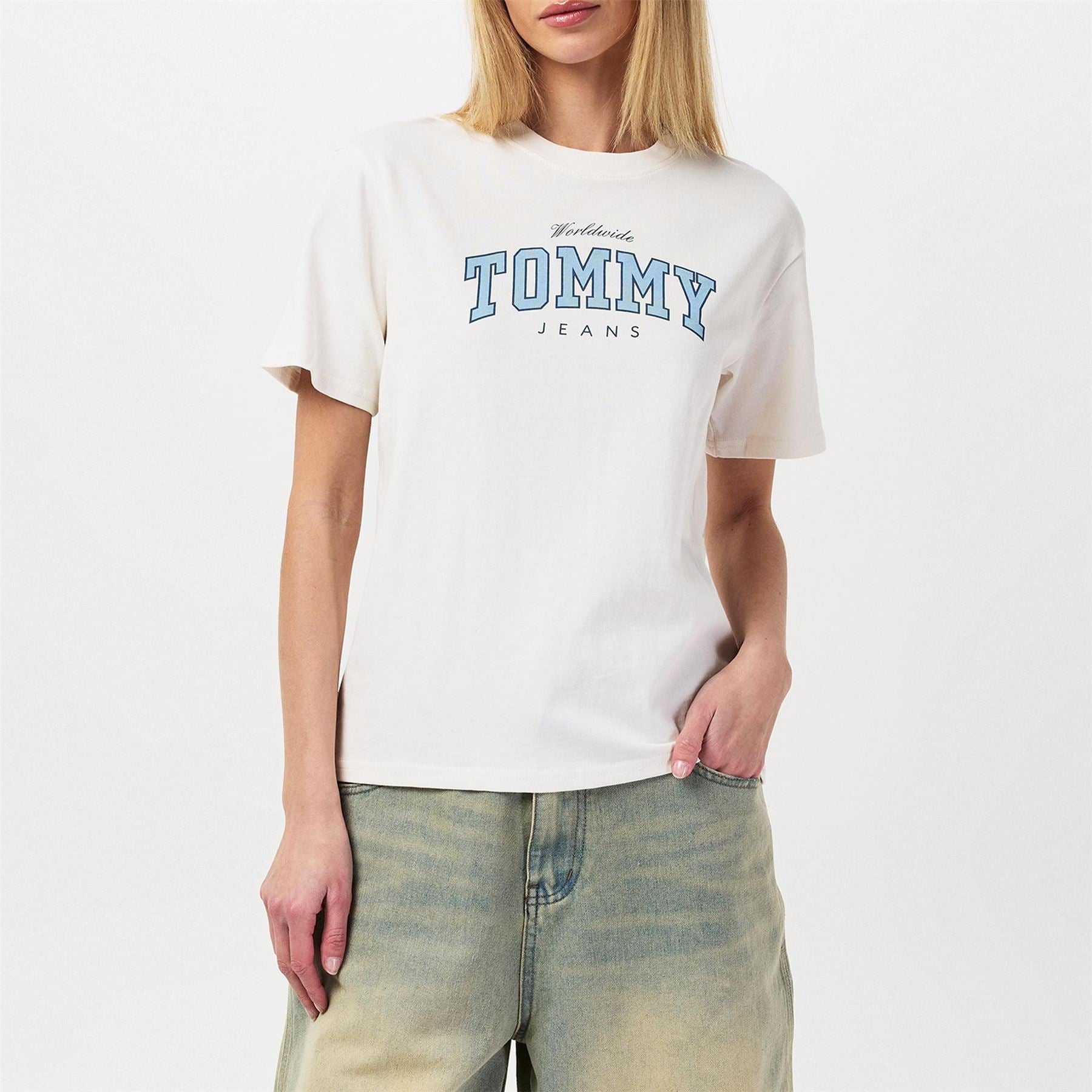 Tommy Jeans Varsity Regular Fit Lettering T-Shirt