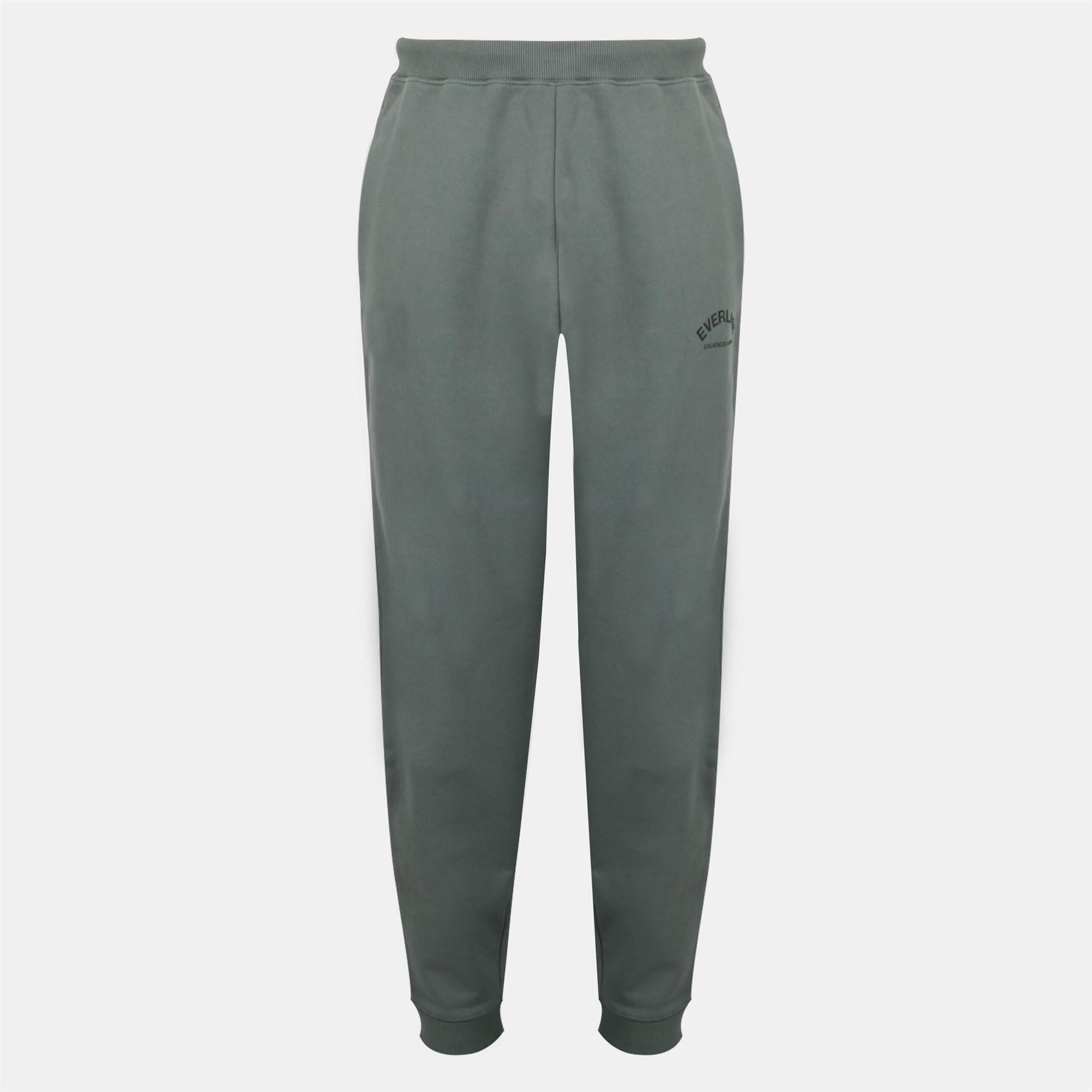 Everlast High Waisted Cotton Fleece Ribbed Cuffs Joggers