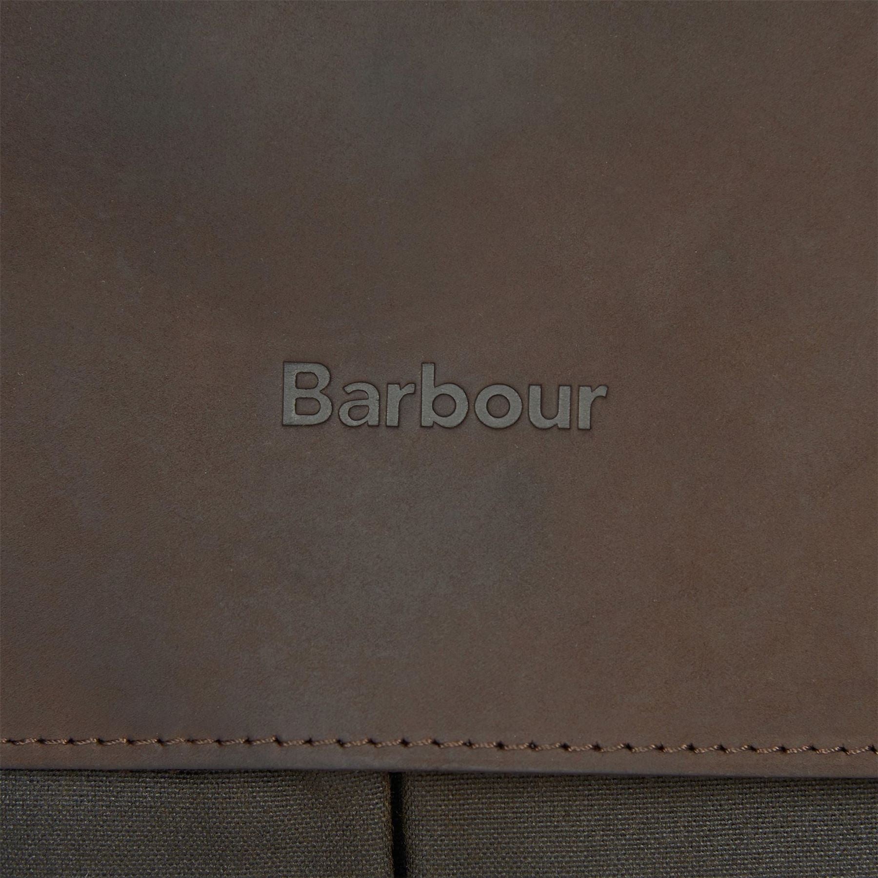 Barbour Cotton And Leather Briefcase
