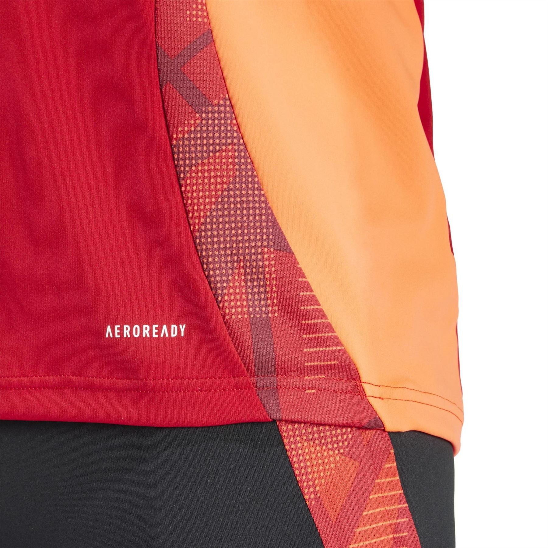 adidas Tiro24 Zip Neck Band Collar Long Sleeve Athletic Top