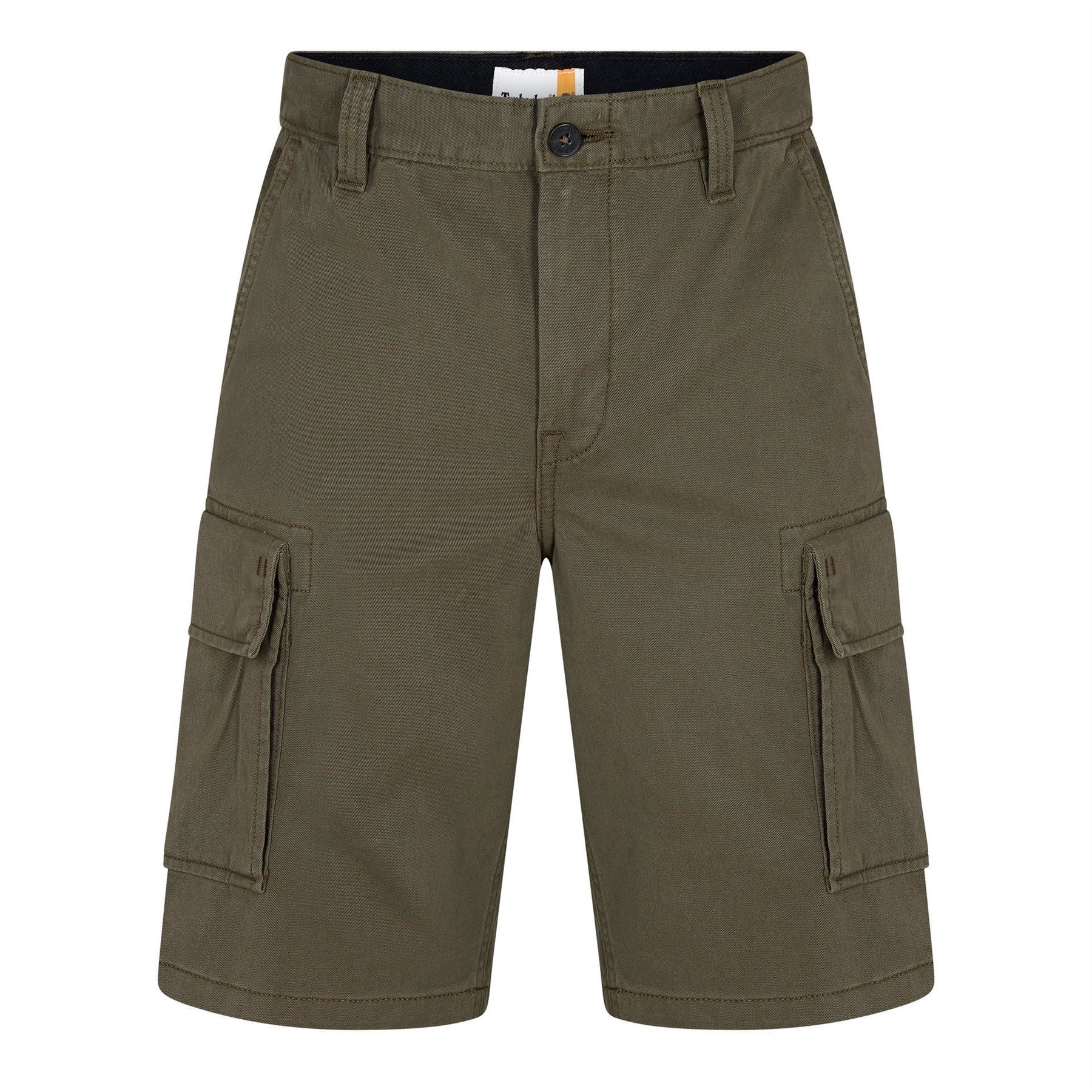 Timberland Solid Patterned Regular Fit Cargo Shorts