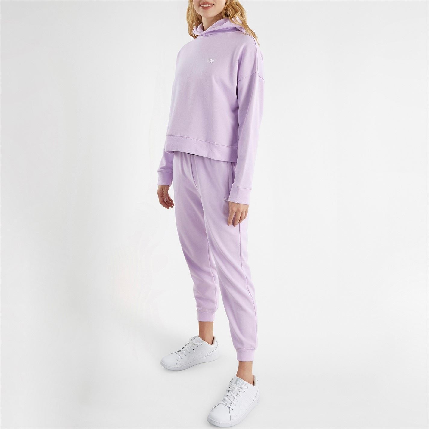 Calvin Klein Golf Cropped Relaxed Fit Drop Shoulder Hoodie