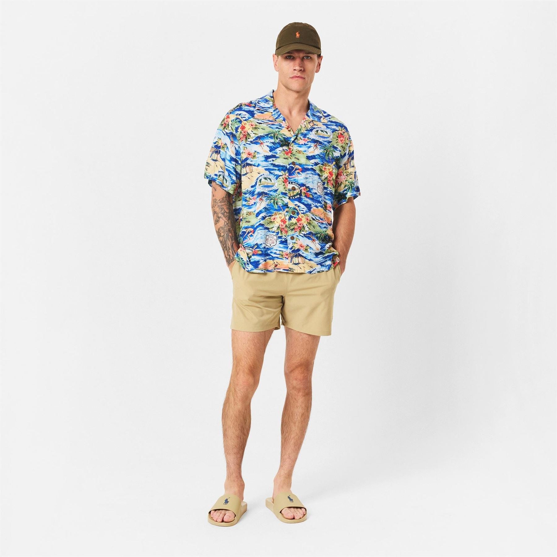 Polo Ralph Lauren Rayon Short Sleeve Patterned Shirt