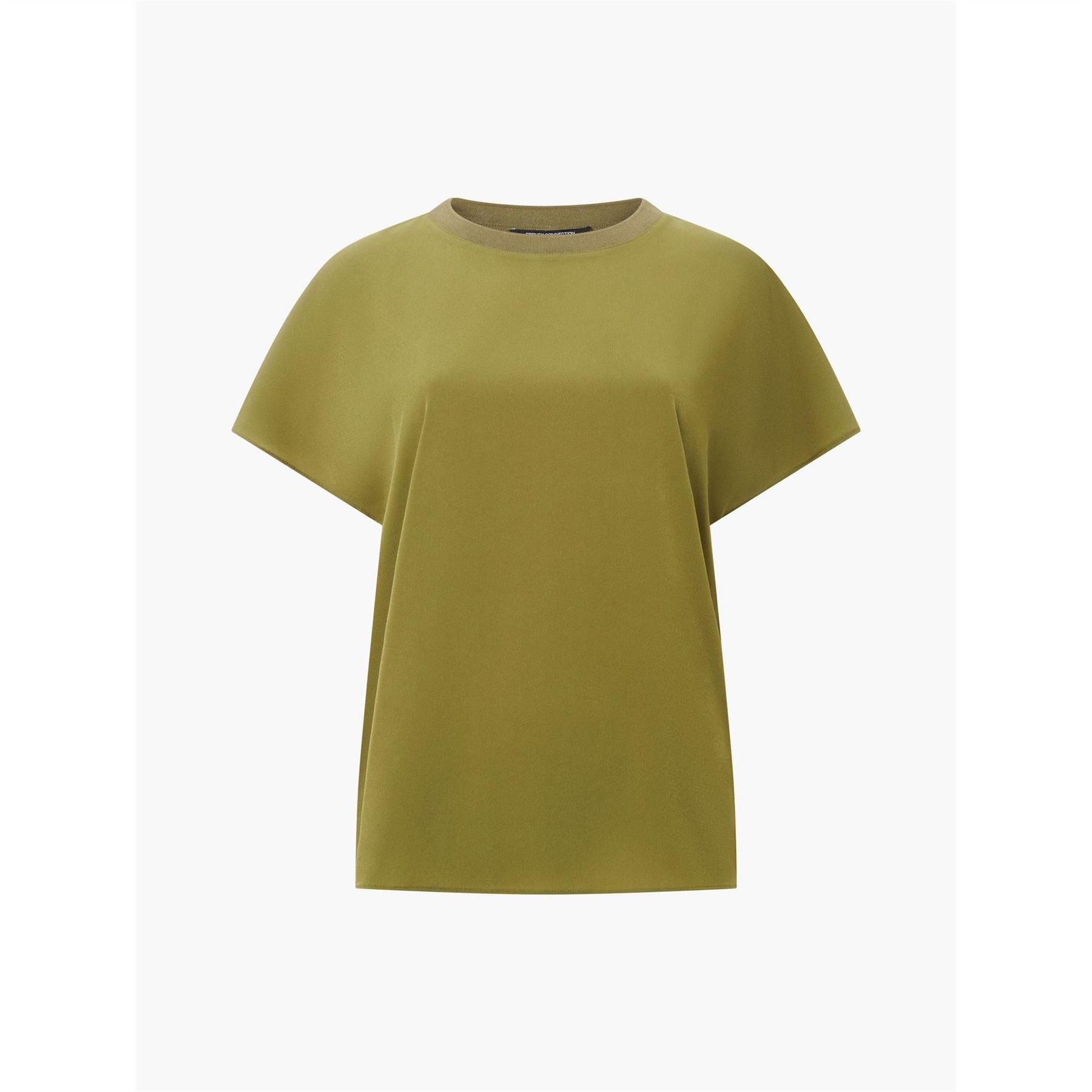 French Connection Crepe Crew Neck Regular Fit T-Shirt