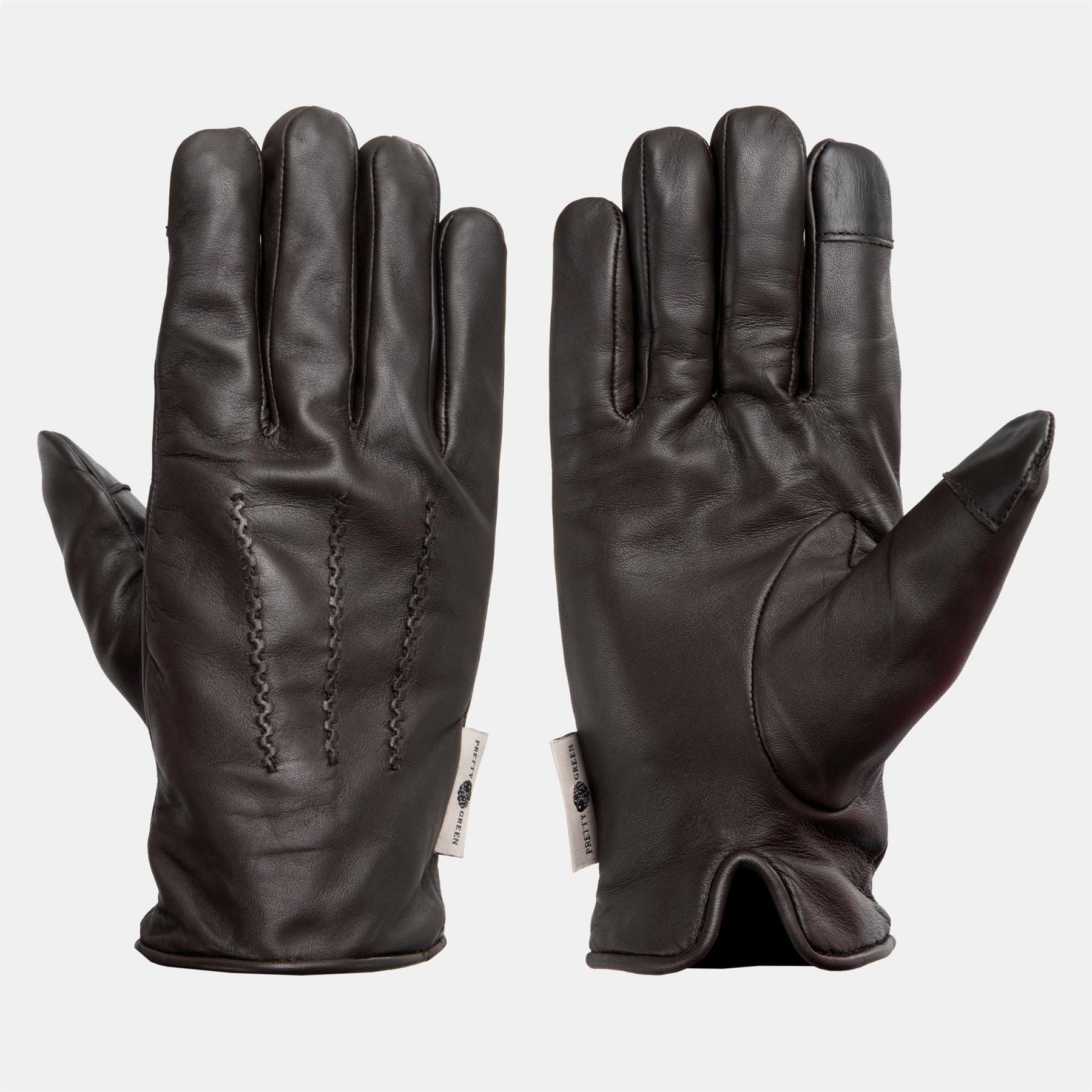Pretty Green Mens Leather Glove