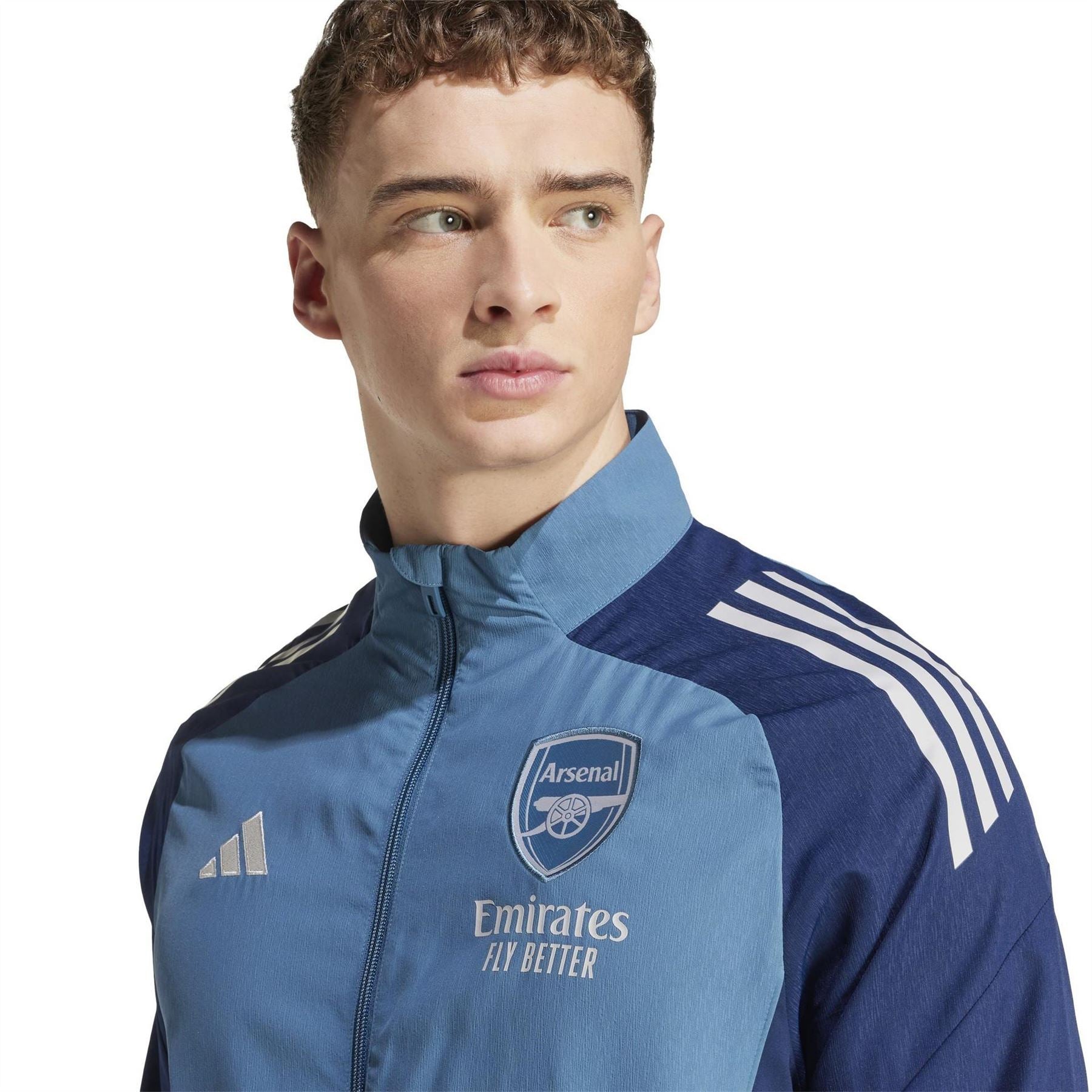 adidas Mens Arsenal Pre Match Tracksuit Top 2025 2026
