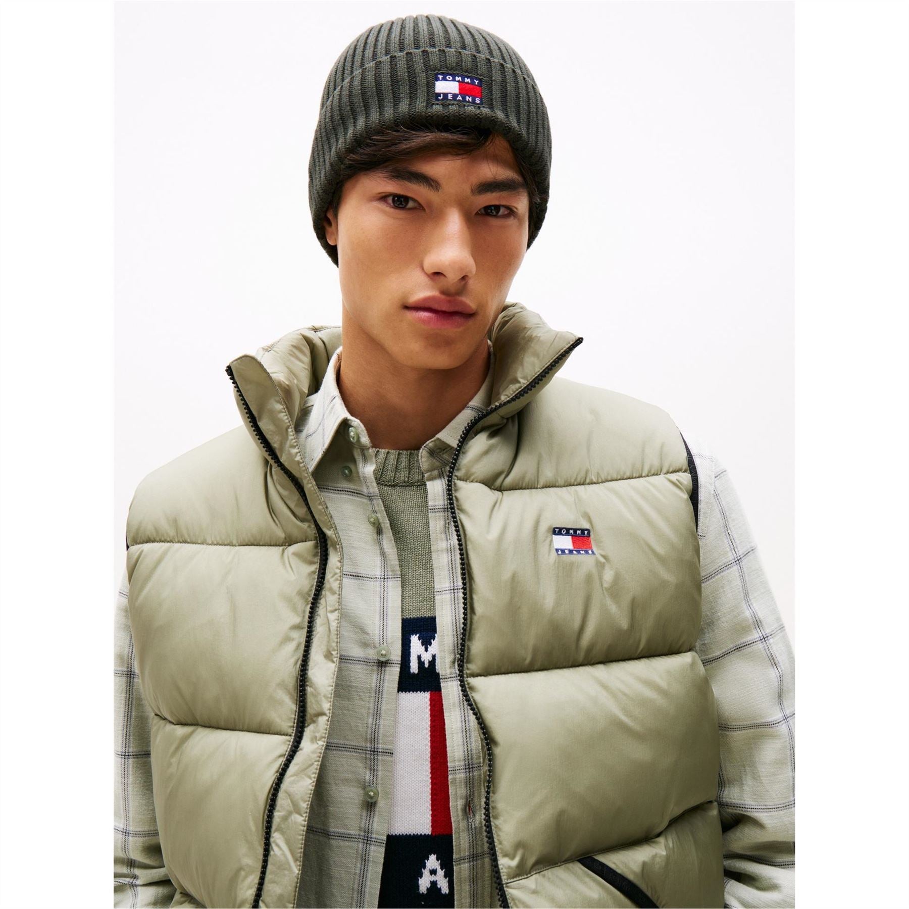 Tommy Jeans Core Logo Soft Feel Turn Up Brim Beanie