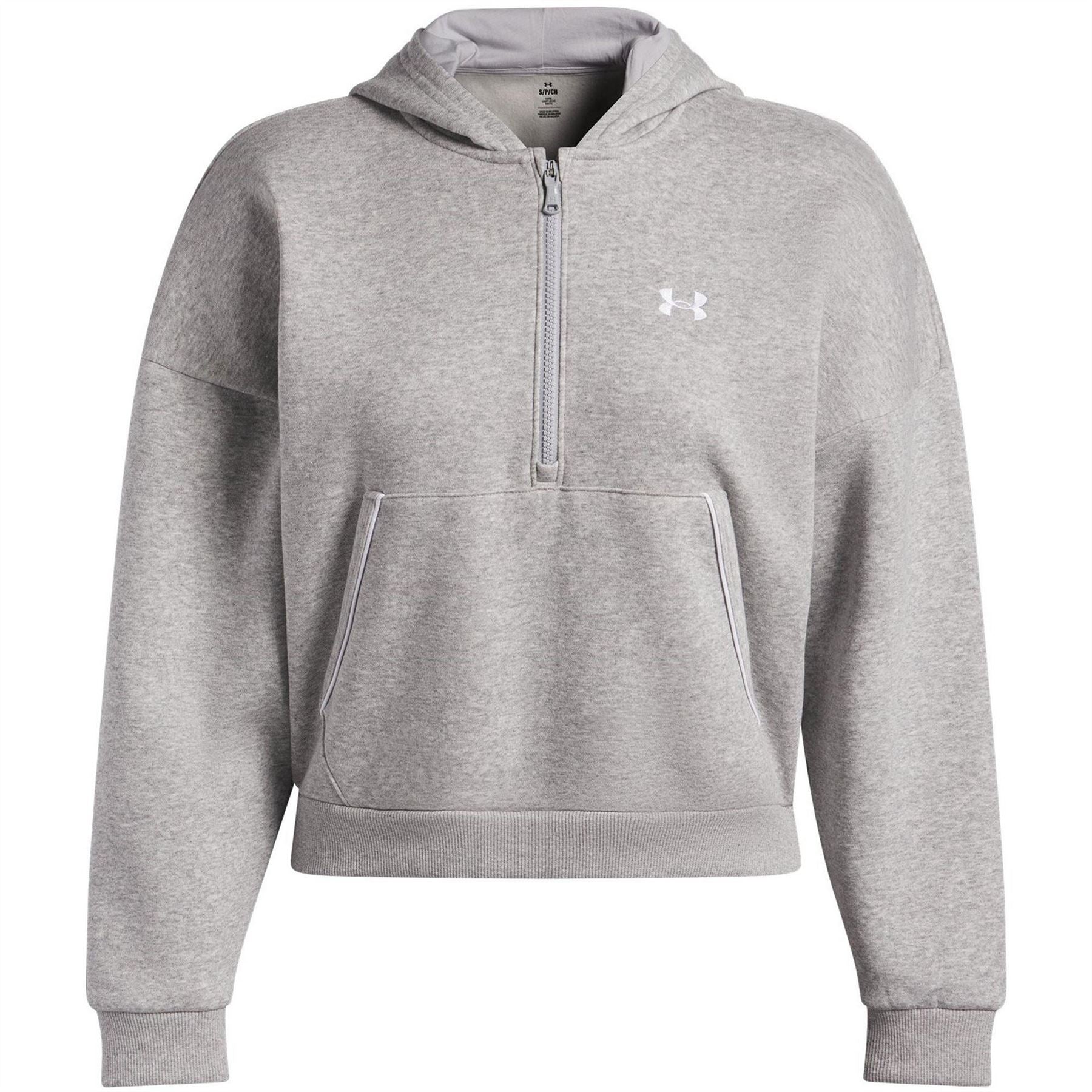 Under Armour UA Rival Relaxed Fit Drop Shoulder Hooded Neck Long Sleeve Sweatshirt