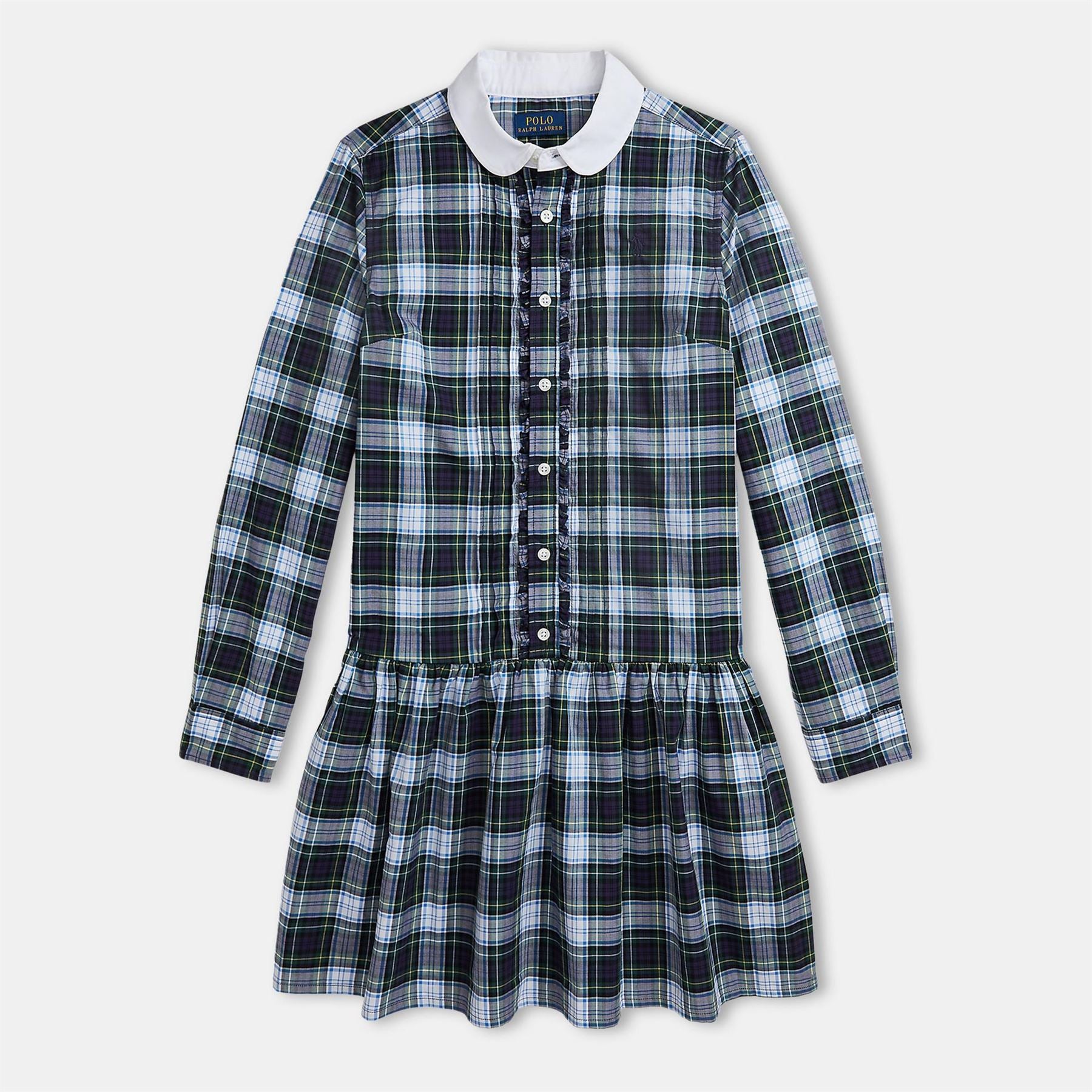 Polo Ralph Lauren Check Collared Neck Mini Dress
