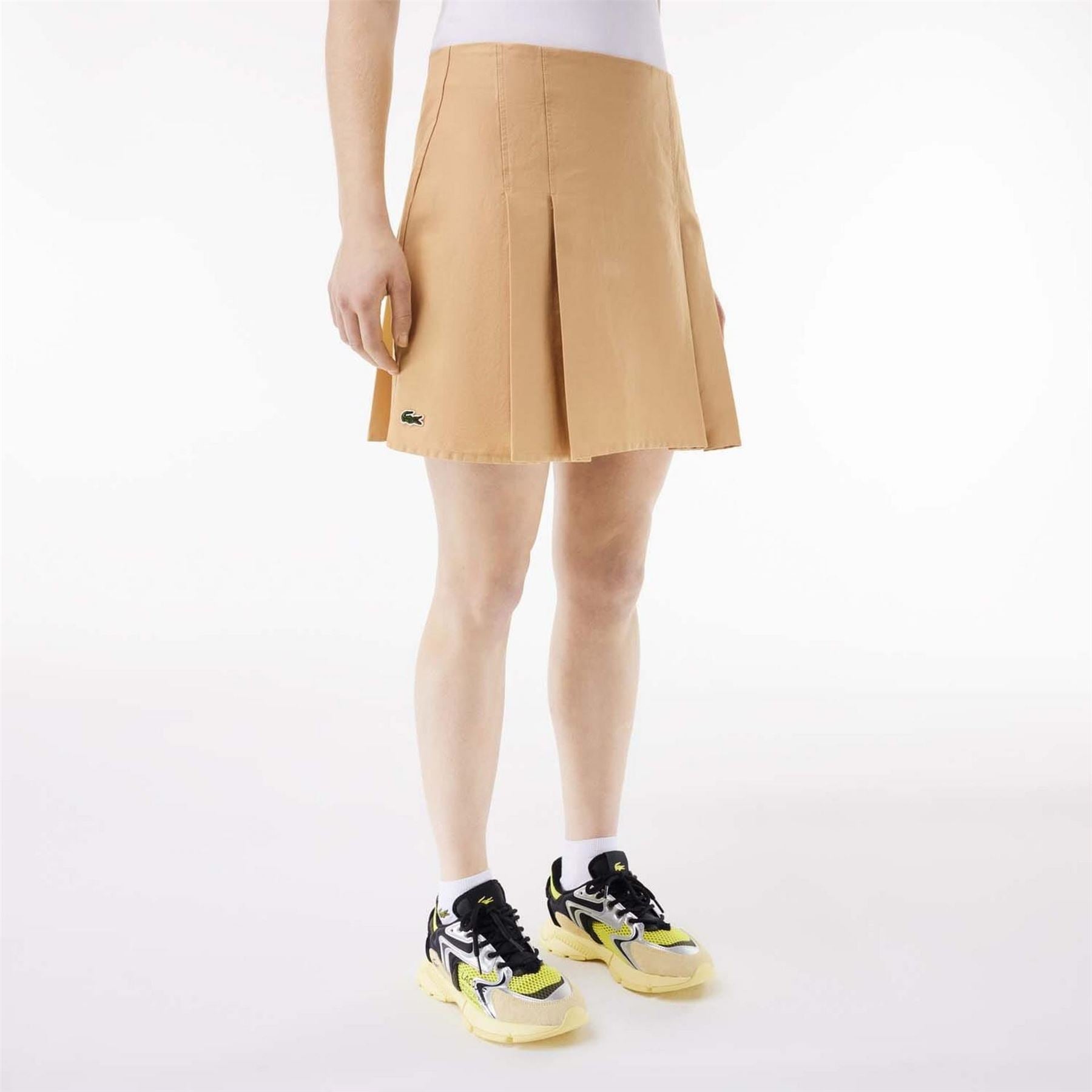Lacoste Pleated Cotton Skirt