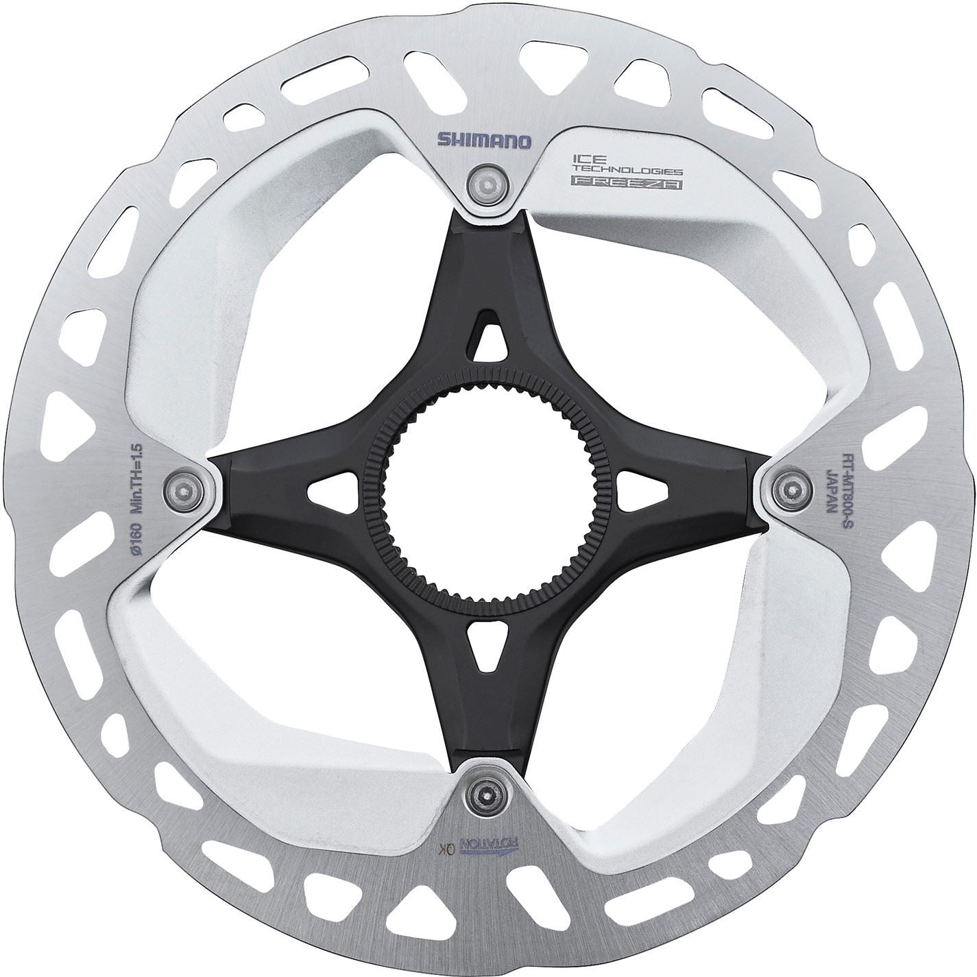 Shimano Ultegra Rt Mt800s Disc Rotor With Internal Lockring, Ice Tech Freeza, 140 mm