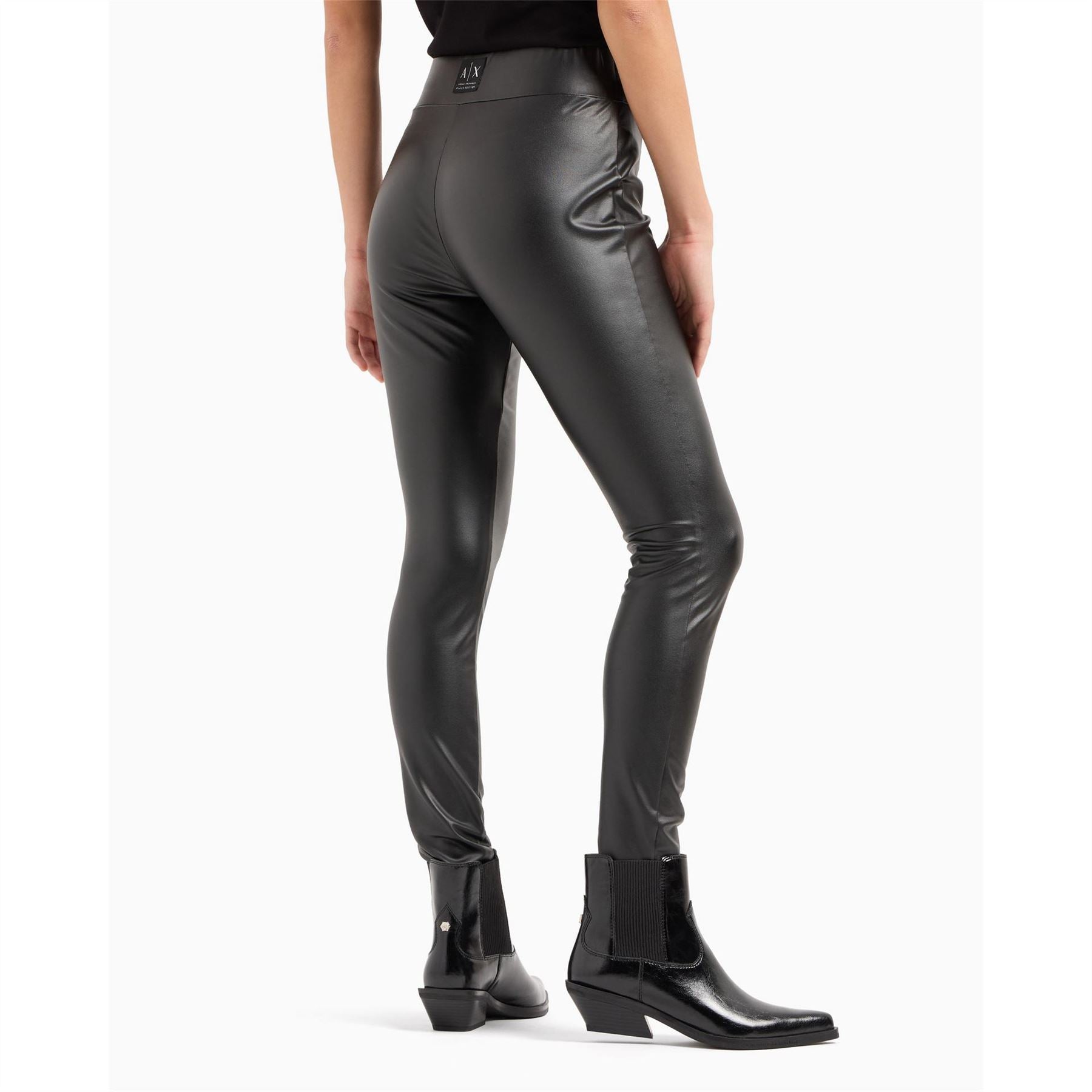 Armani Exchange Leather Leggings
