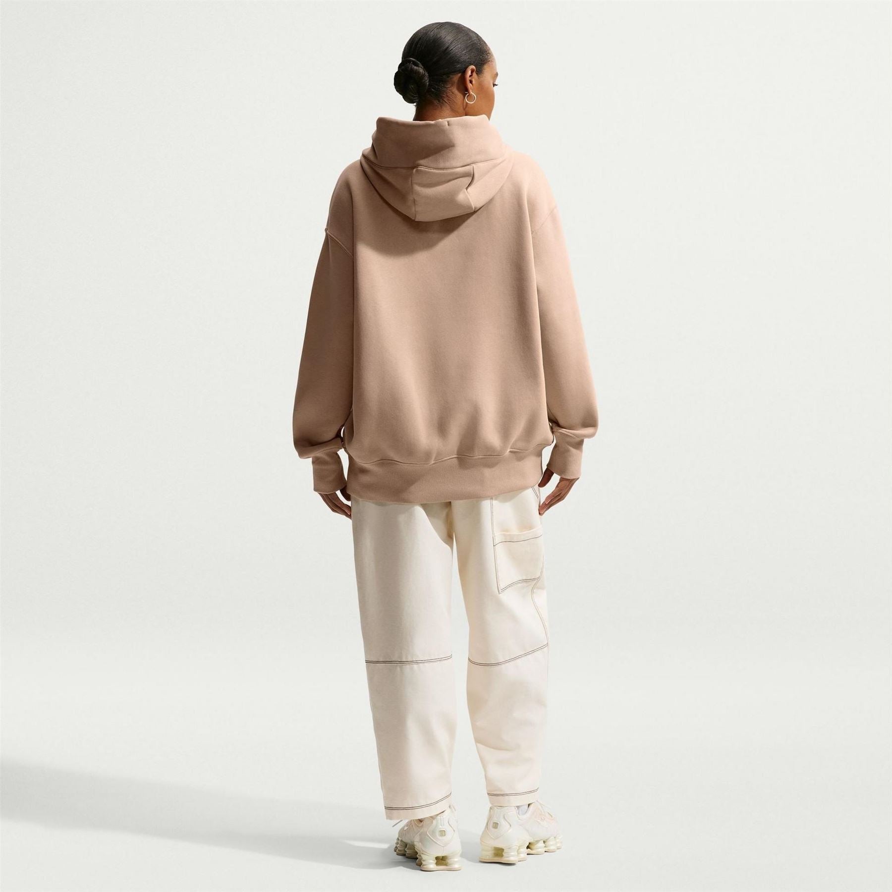 Nike Phoenix Fleece Oversize Fit Drop Shoulder Long Sleeve Hooded Neck Sweatshirt