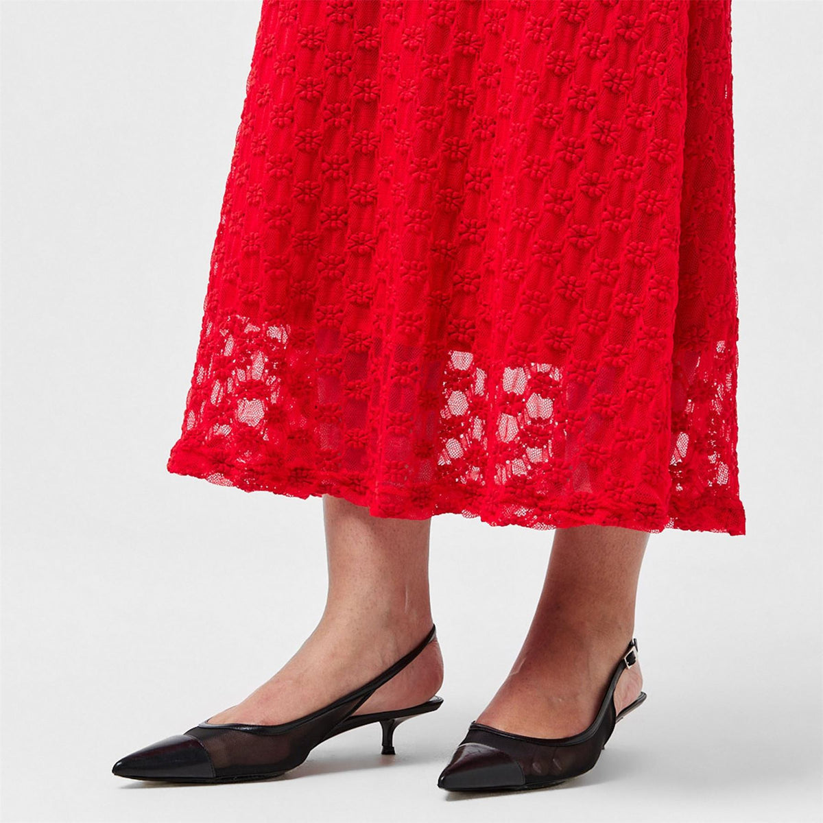 Bardot Mesh Midi Dress