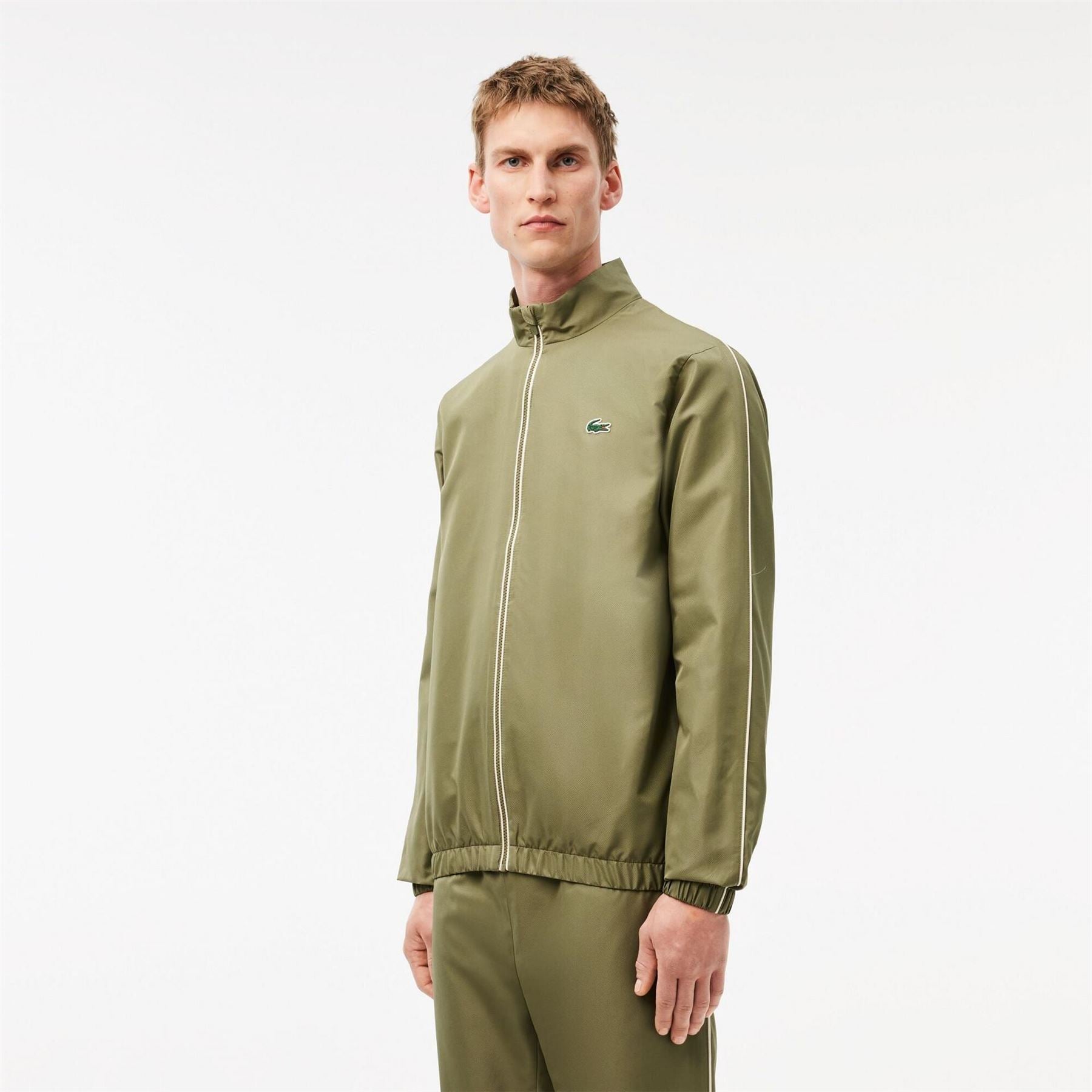 Lacoste Crocodile Print Zip Neck Long Sleeve Full Tracksuit