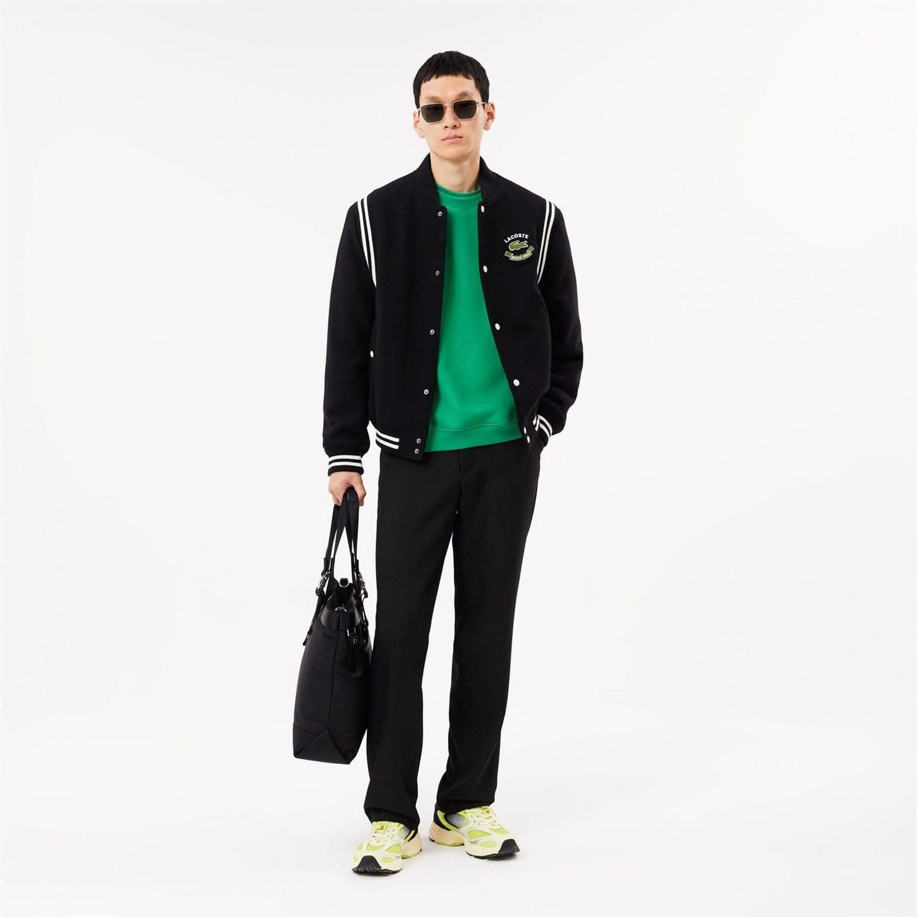 Lacoste Fit Badge Accent Fleece Sweatshirt