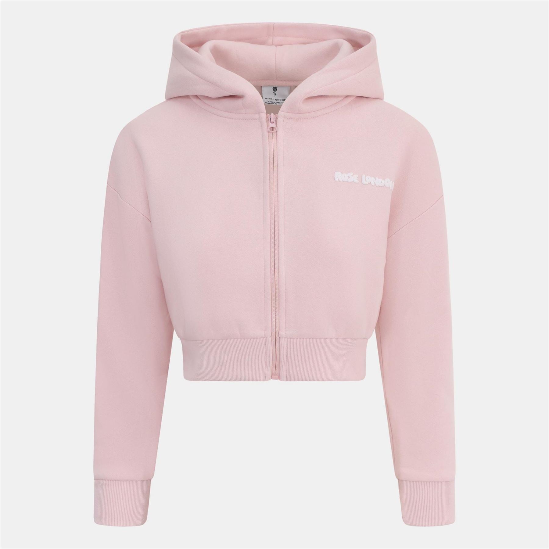Rose London Crop Hoodie Junior Girls