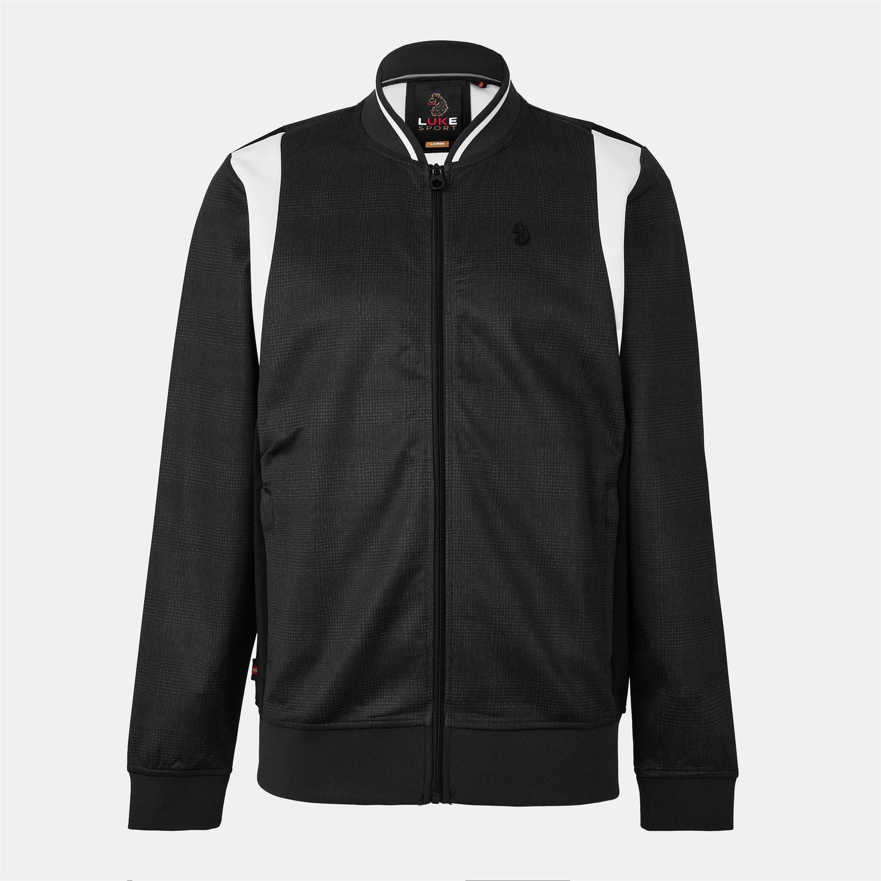 Luke Regular Fit Hooded Neck Bomber Collar Sweatshirt