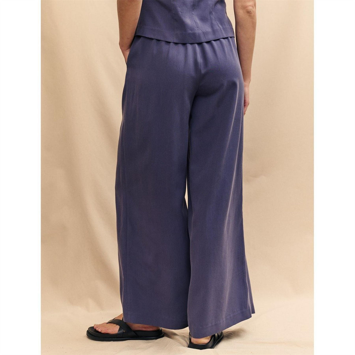 Nobodys Child Solid Patterned Wide Leg Trousers