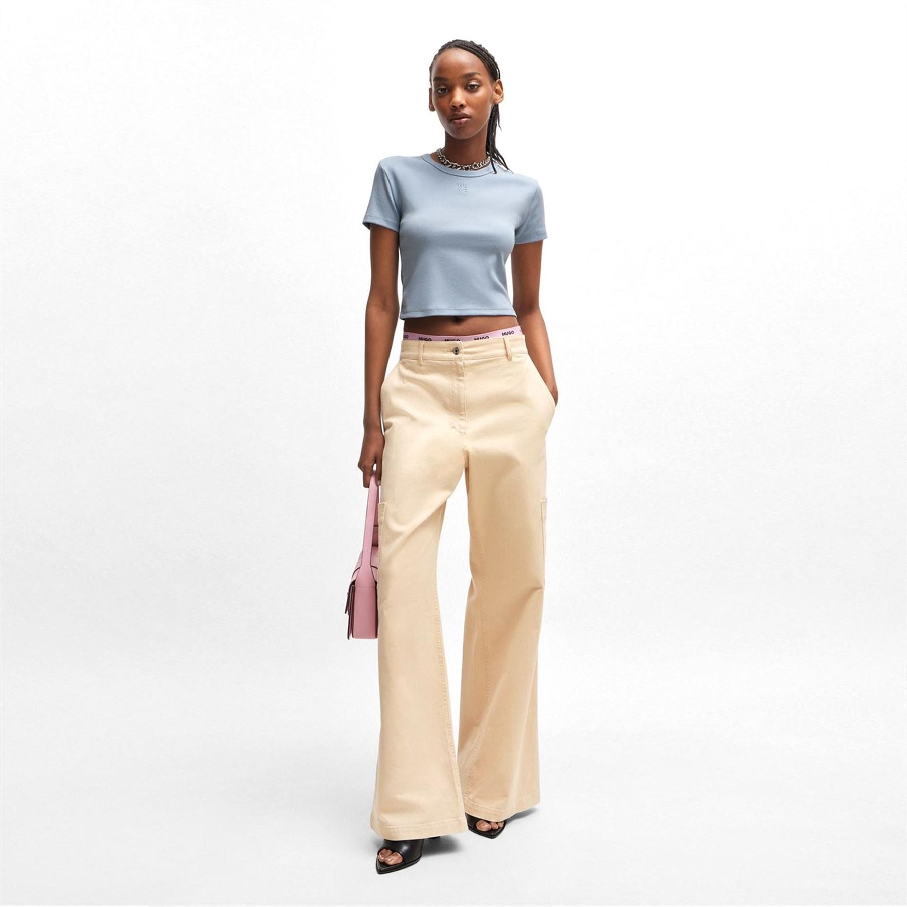 Hugo Delanor Cropped T-Shirt
