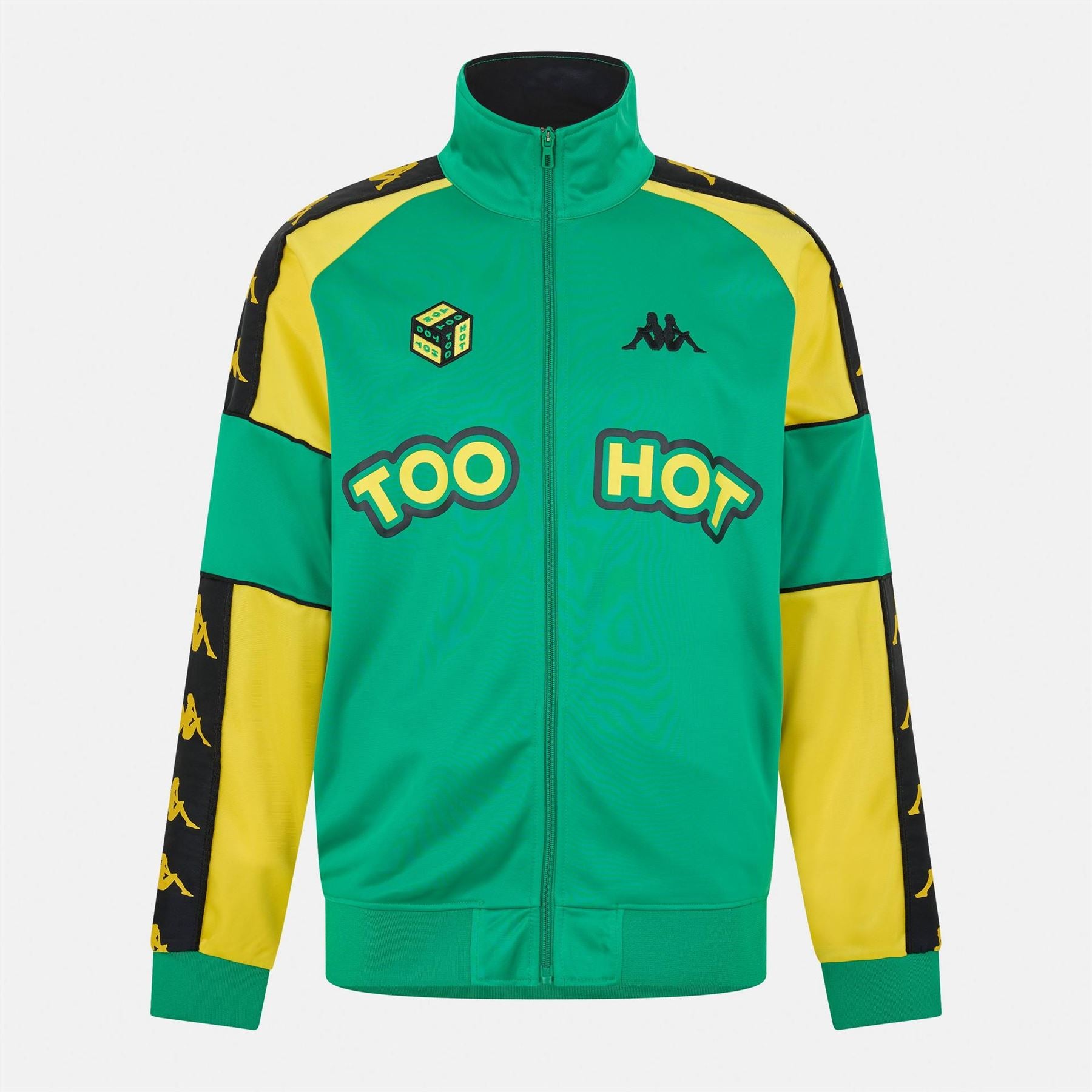 Kappa Banda Lettering Zip Neck Track Top